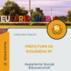 Apostila Assistente Social Educacional Prefeitura de Riolândia SP 2026