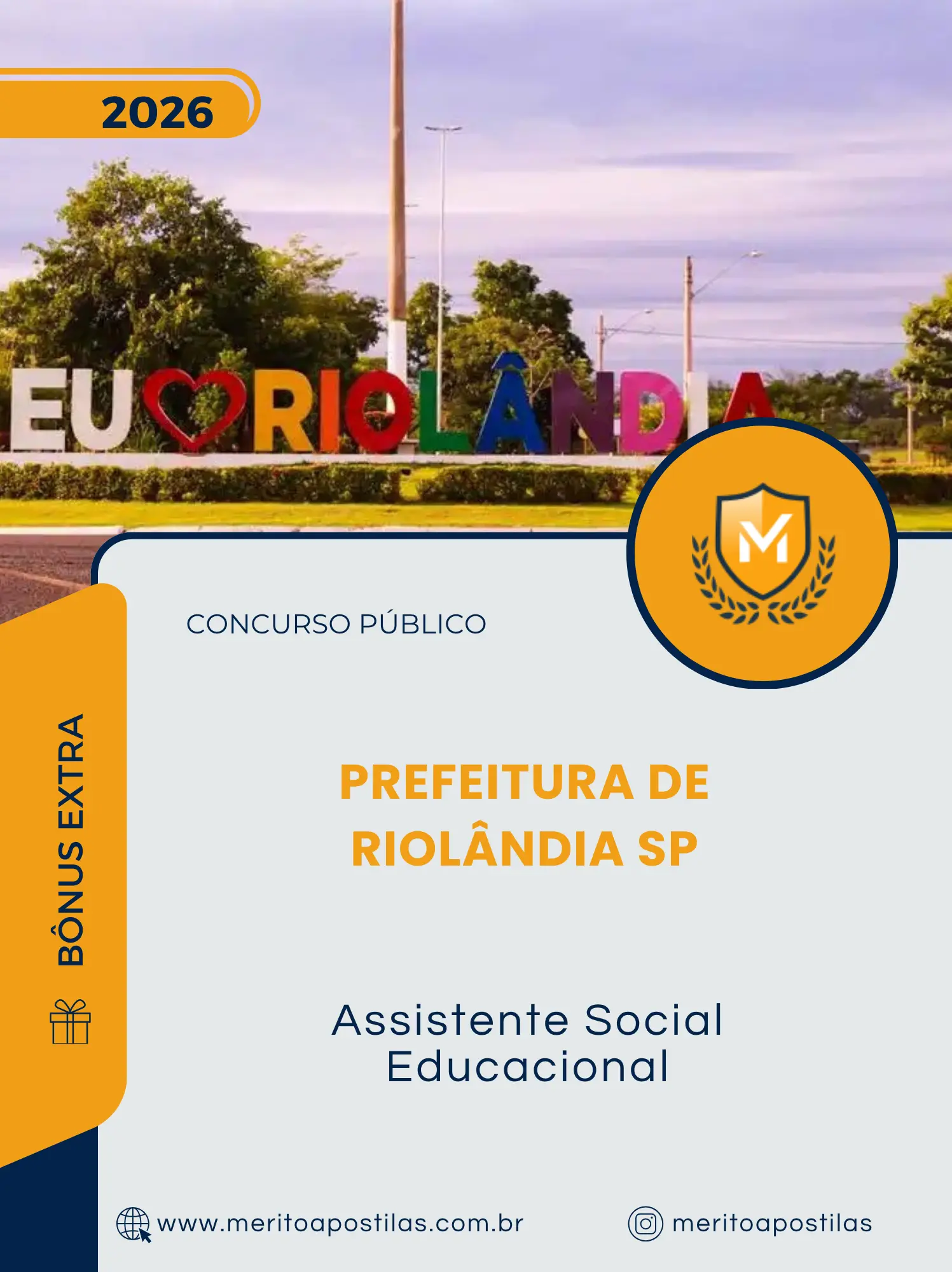 Apostila Assistente Social Educacional Prefeitura de Riolândia SP 2026