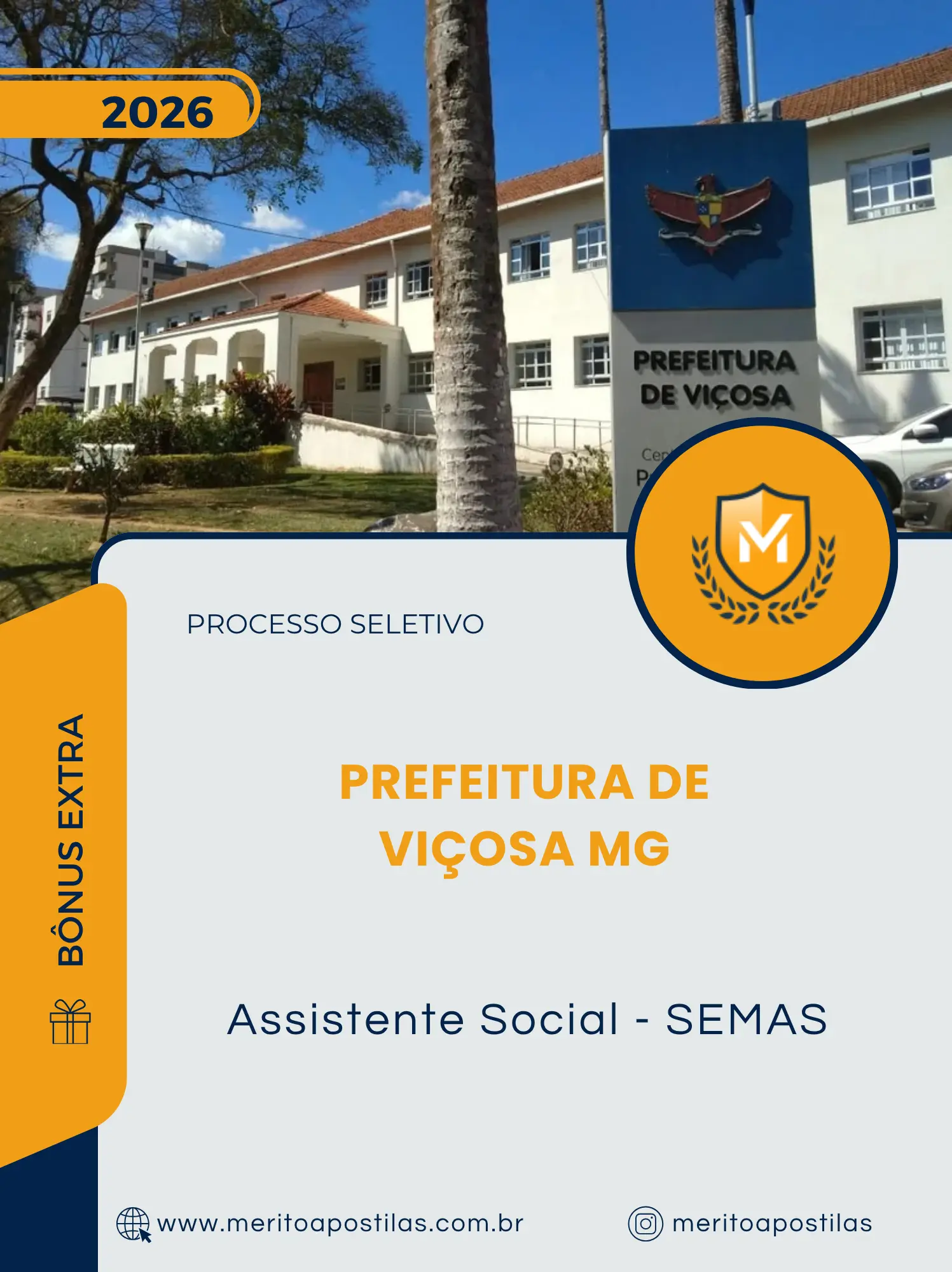 Apostila Assistente Social - SEMAS Prefeitura de Viçosa MG 2026
