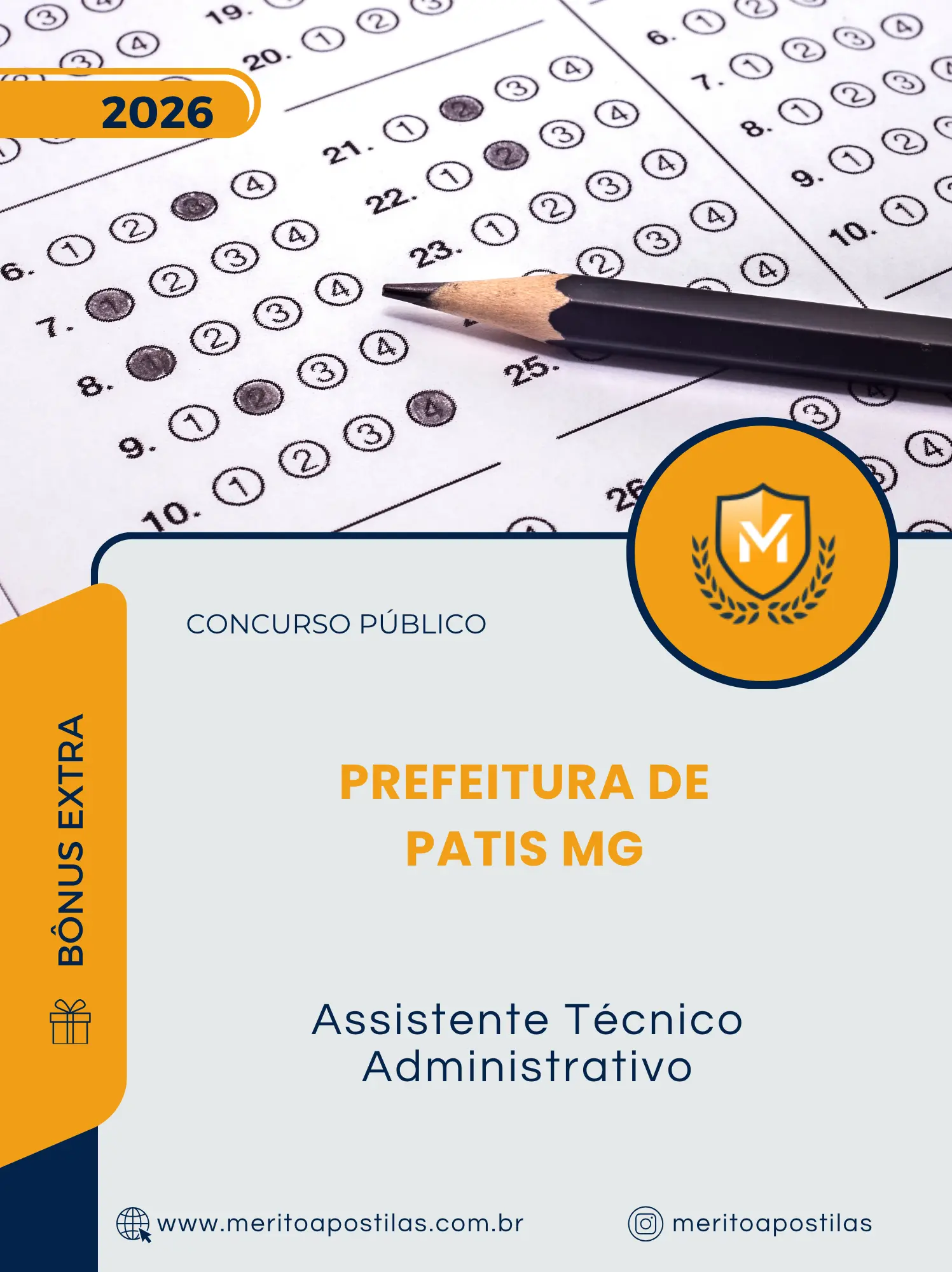 Apostila Assistente Técnico Administrativo Prefeitura de Patis MG 2026