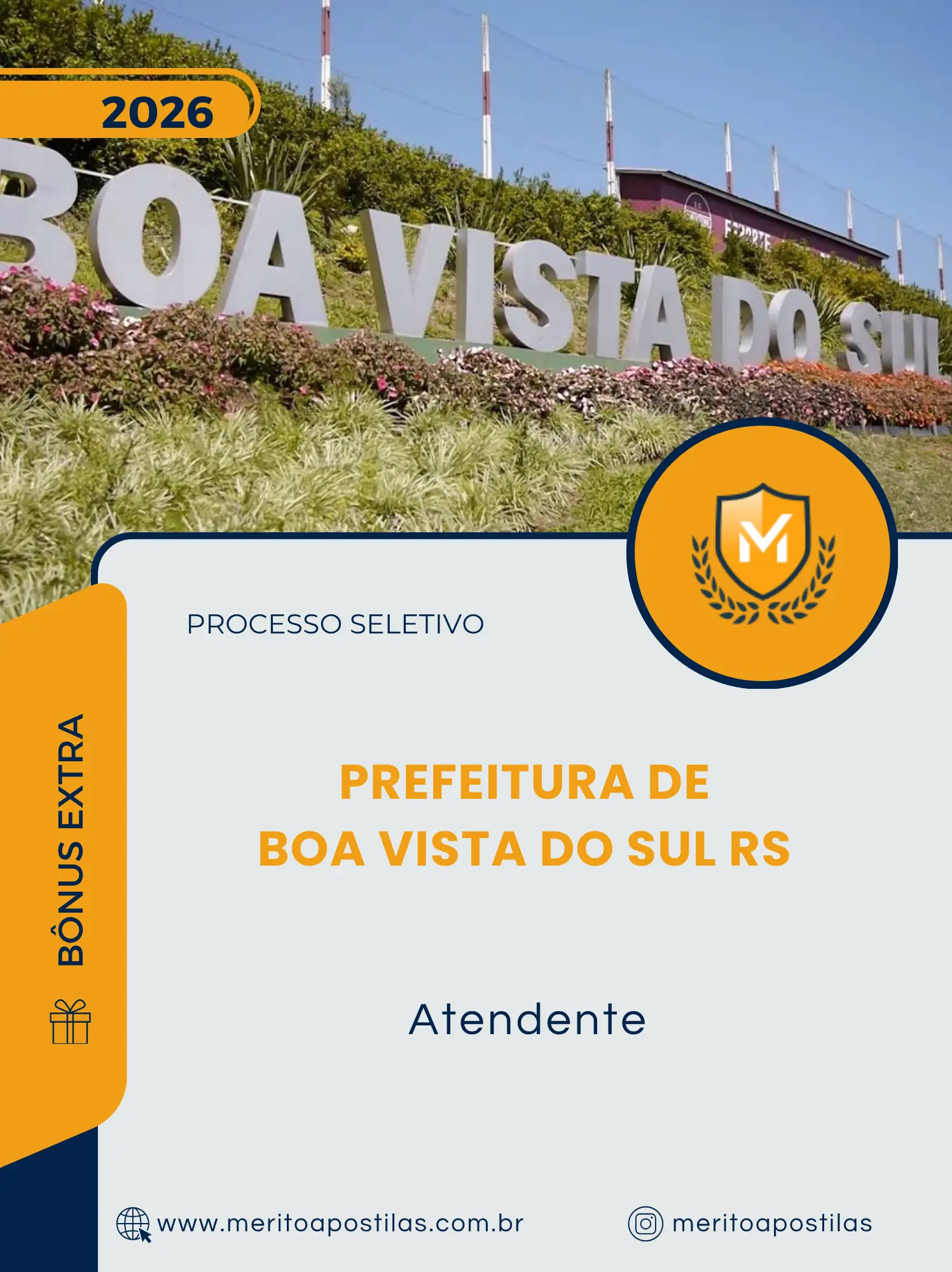 Apostila Atendente Prefeitura de Boa Vista do Sul RS 2026