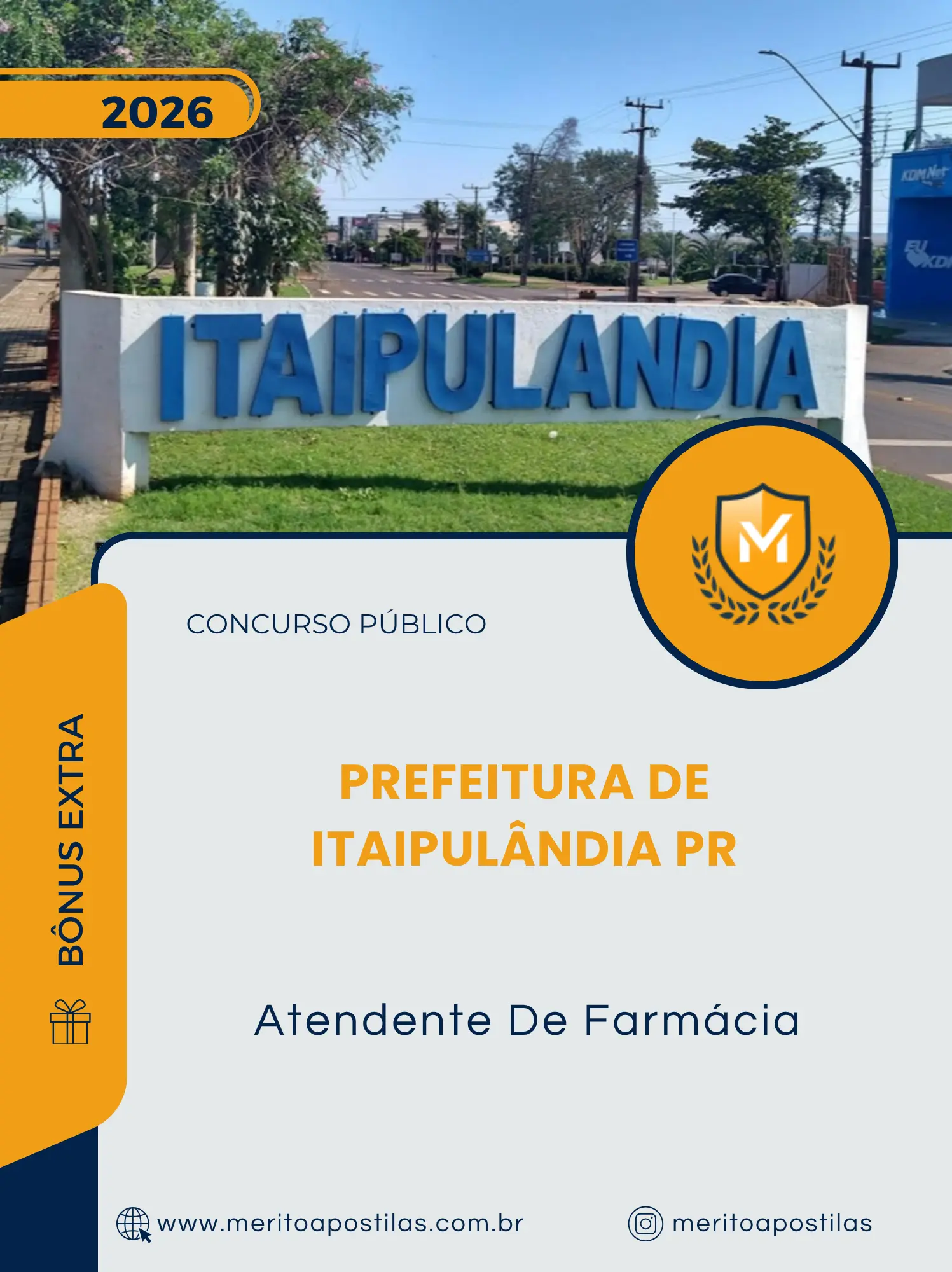 Apostila Atendente De Farmácia Prefeitura de Itaipulândia PR 2026