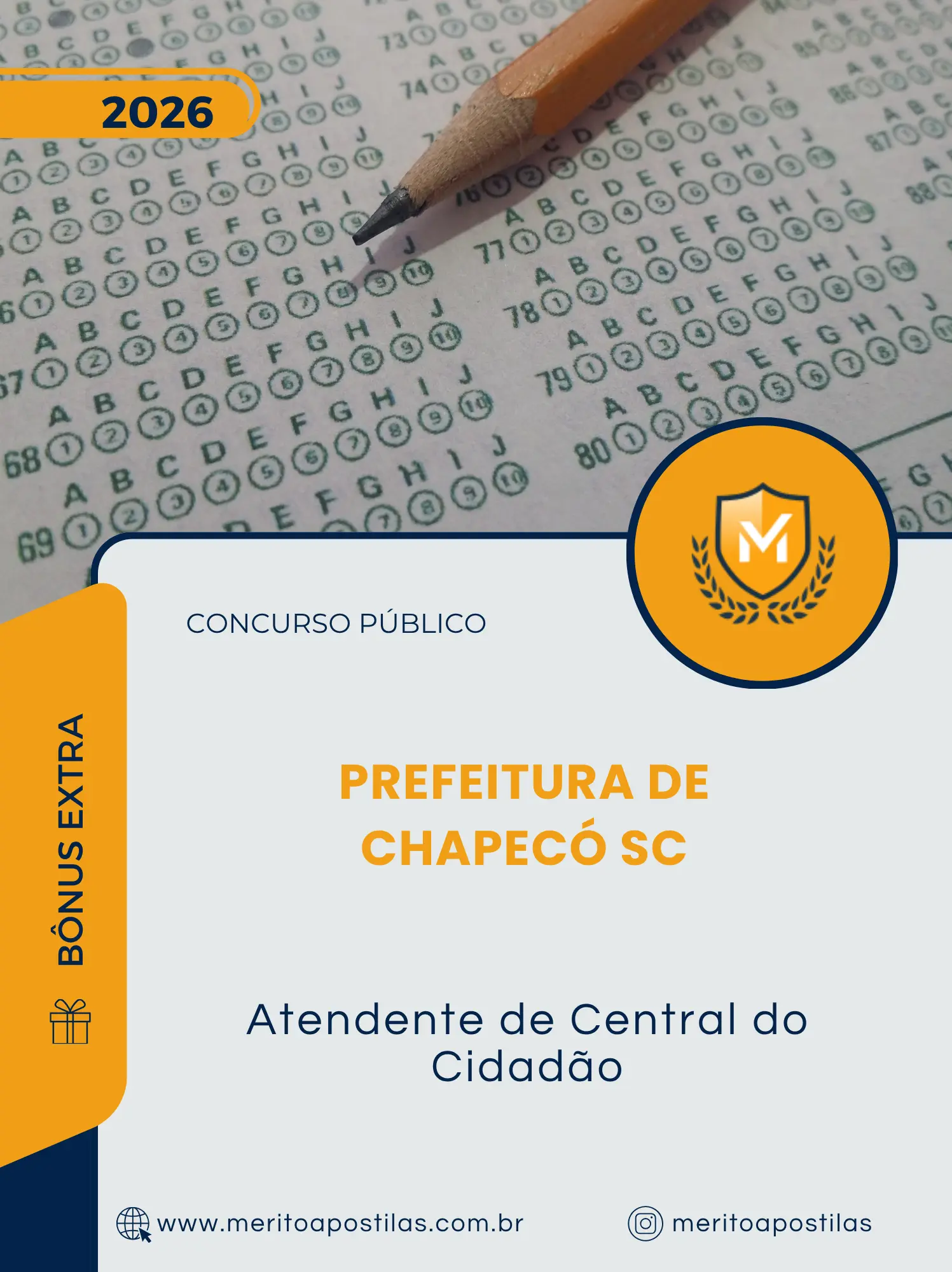 Apostila Atendente de Central do Cidadão Prefeitura de Chapecó SC 2026