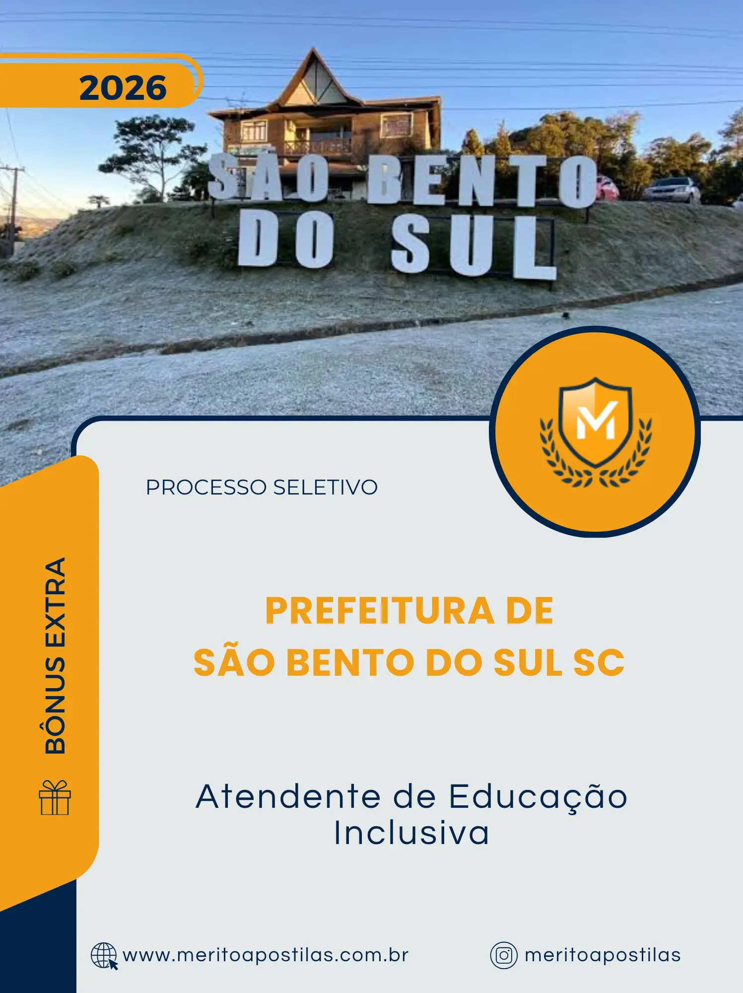 Apostila Atendente de Educação Inclusiva Prefeitura de São Bento do Sul SC 2026