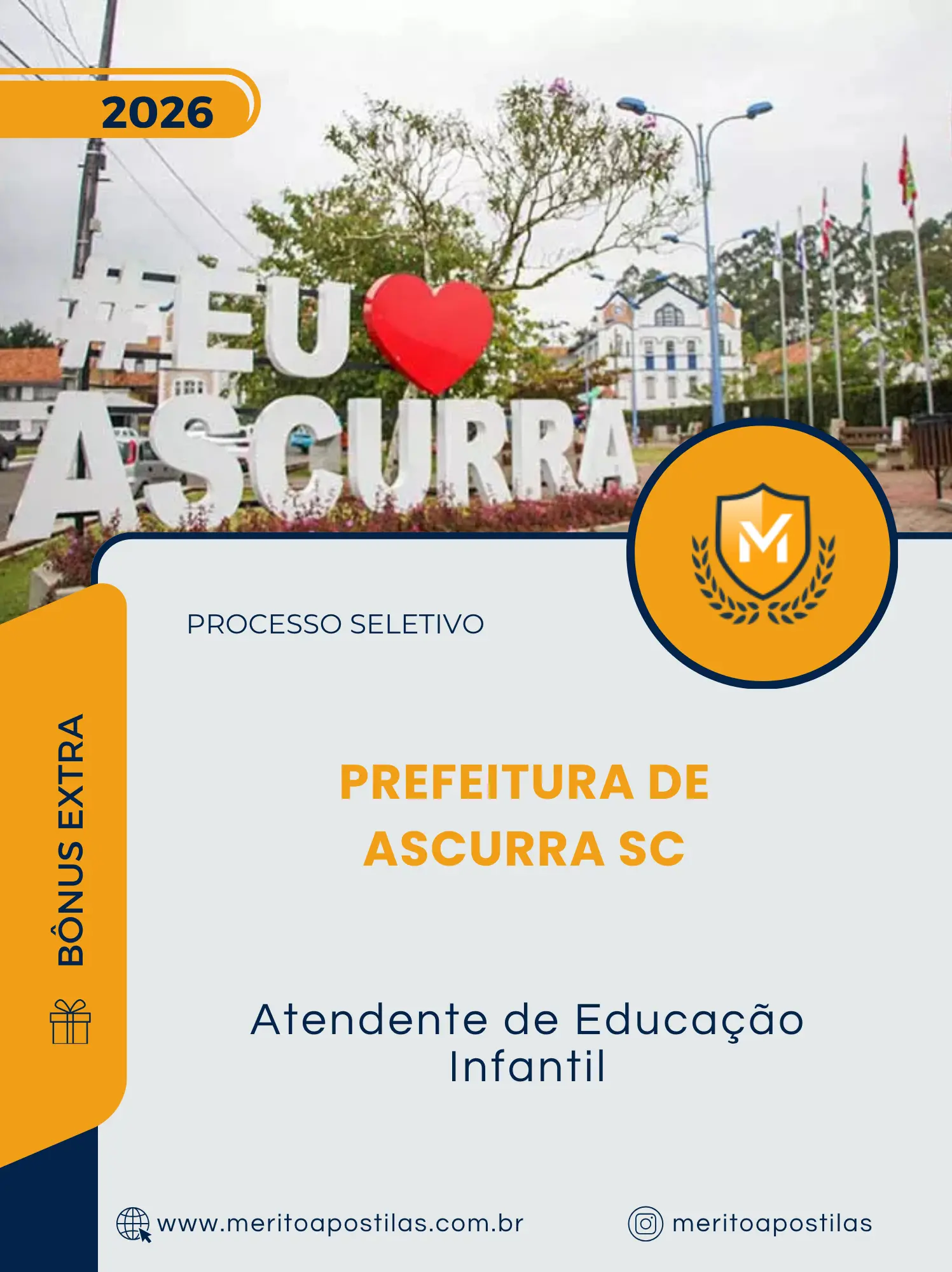 Apostila Atendente de Educação Infantil Prefeitura de Ascurra SC 2026