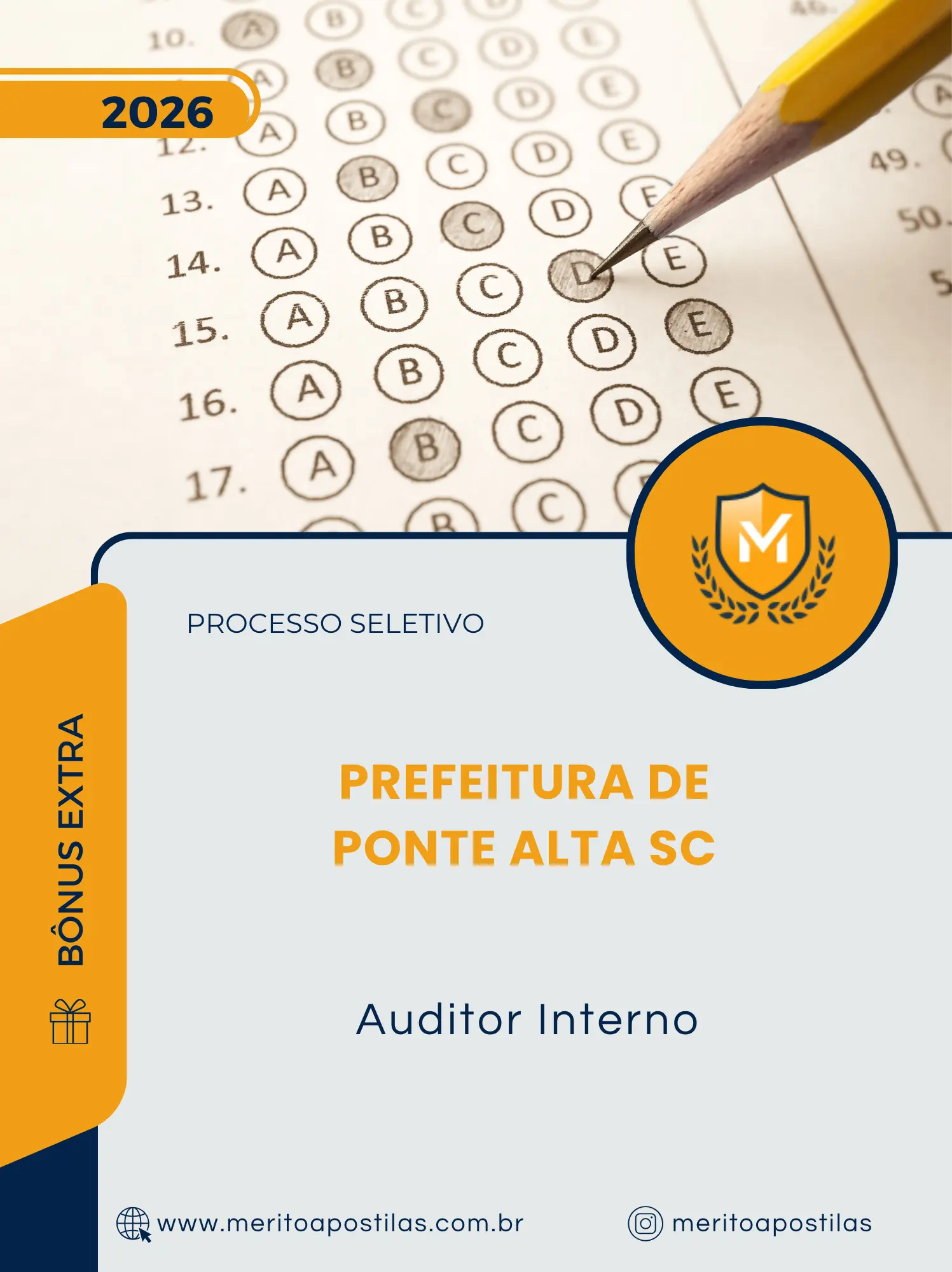 Apostila Auditor Interno Prefeitura de Ponte Alta SC 2026