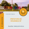 Apostila Auxiliar Administrativo Prefeitura de Riolândia SP 2026