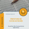 Apostila Auxiliar De Consultório Dentário Prefeitura de Catas Altas MG 2026