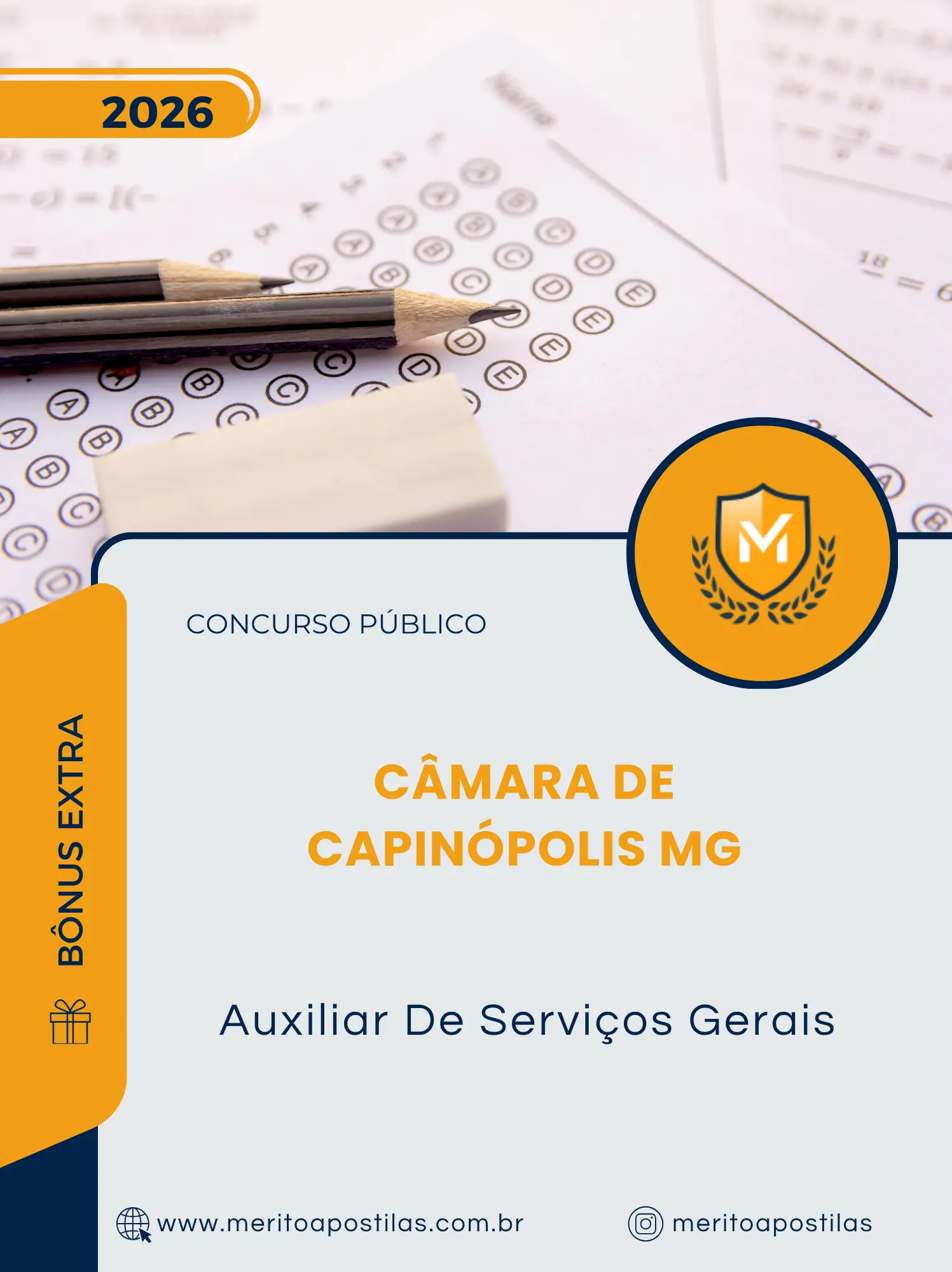 Apostila Auxiliar De Serviços Gerais Câmara de Capinópolis MG 2026