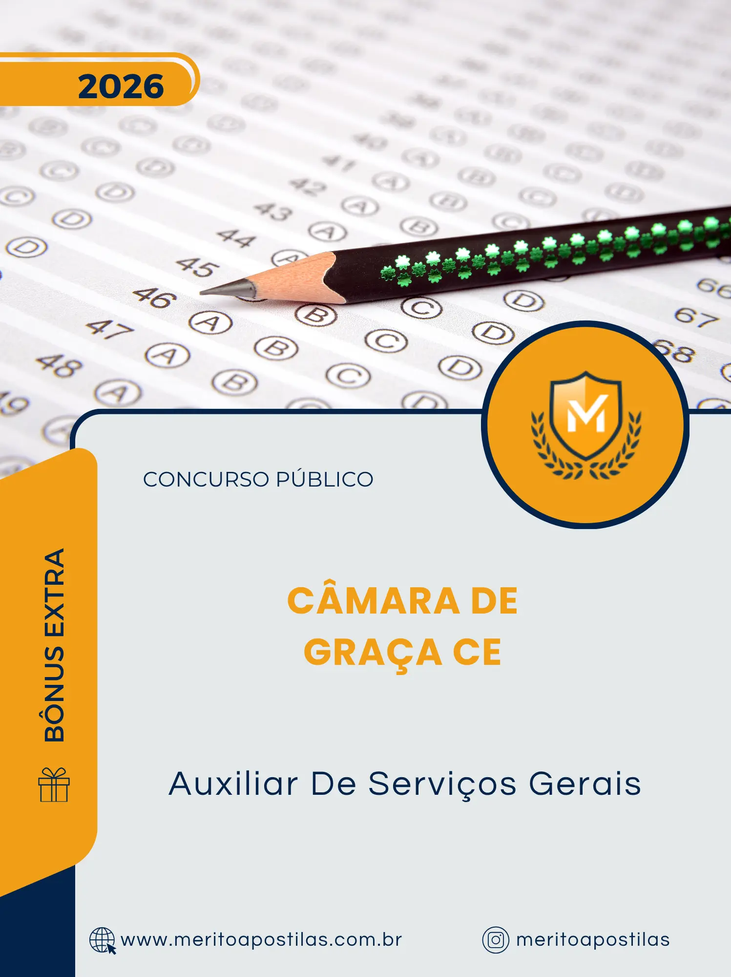 Apostila Auxiliar De Serviços Gerais Câmara de Graça CE 2026