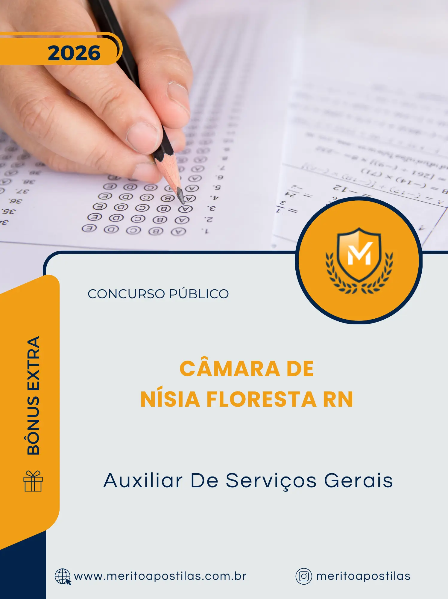 Apostila Auxiliar De Serviços Gerais Câmara de Nísia Floresta RN 2026