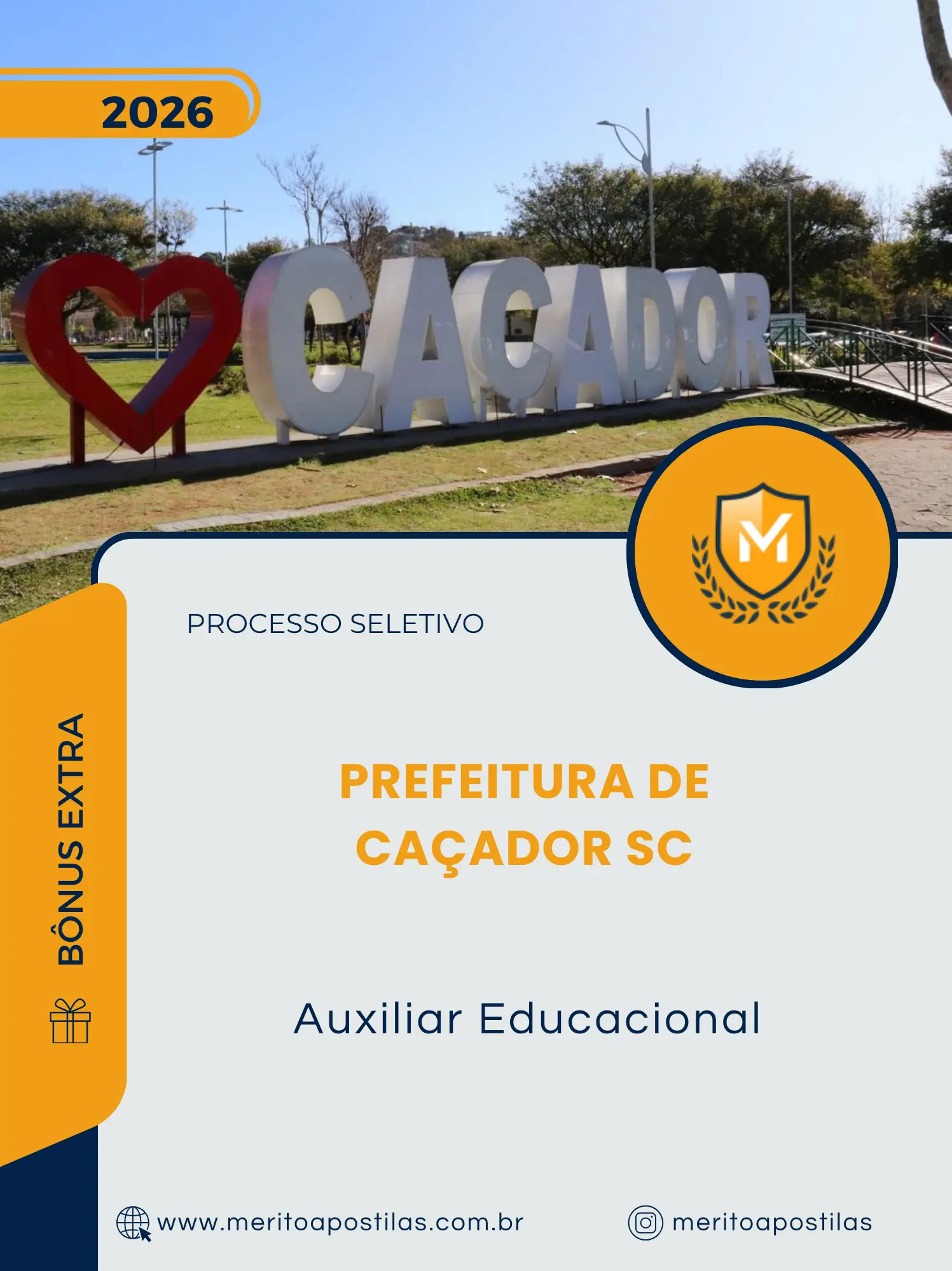 Apostila Auxiliar Educacional Prefeitura de Caçador SC 2026