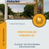 Apostila Auxiliar de Atividades Educacionais Prefeitura de Paraíso SC 2026