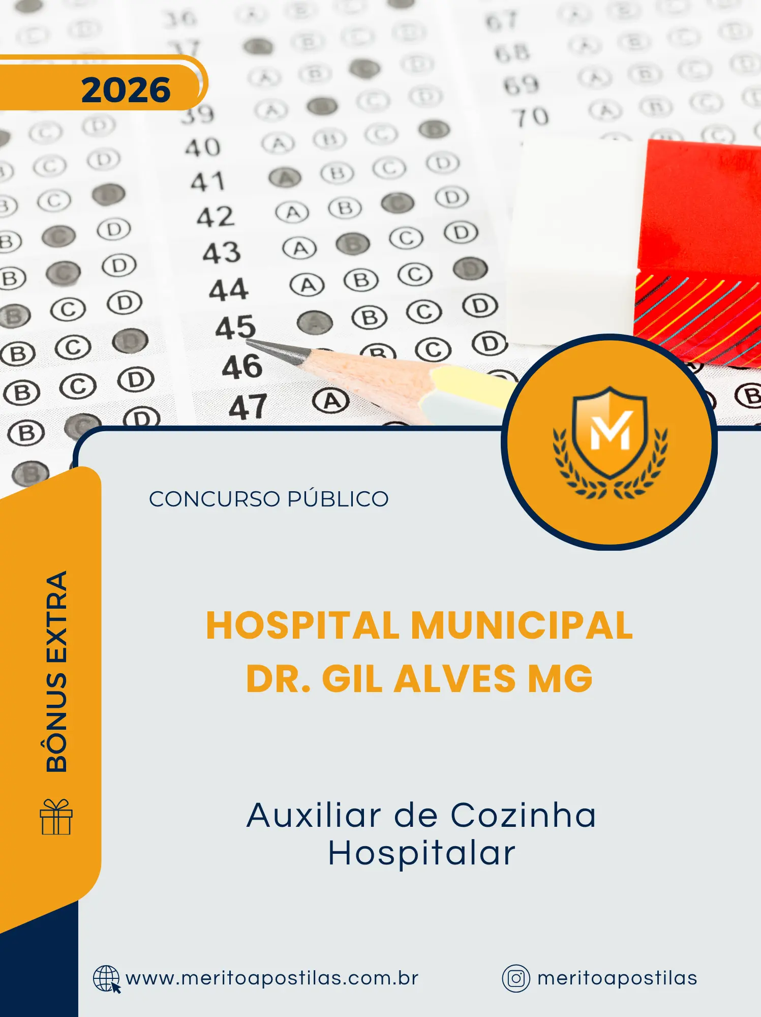 Apostila Auxiliar de Cozinha Hospitalar Concurso Público Hospital Municipal Dr. Gil Alves MG 2026