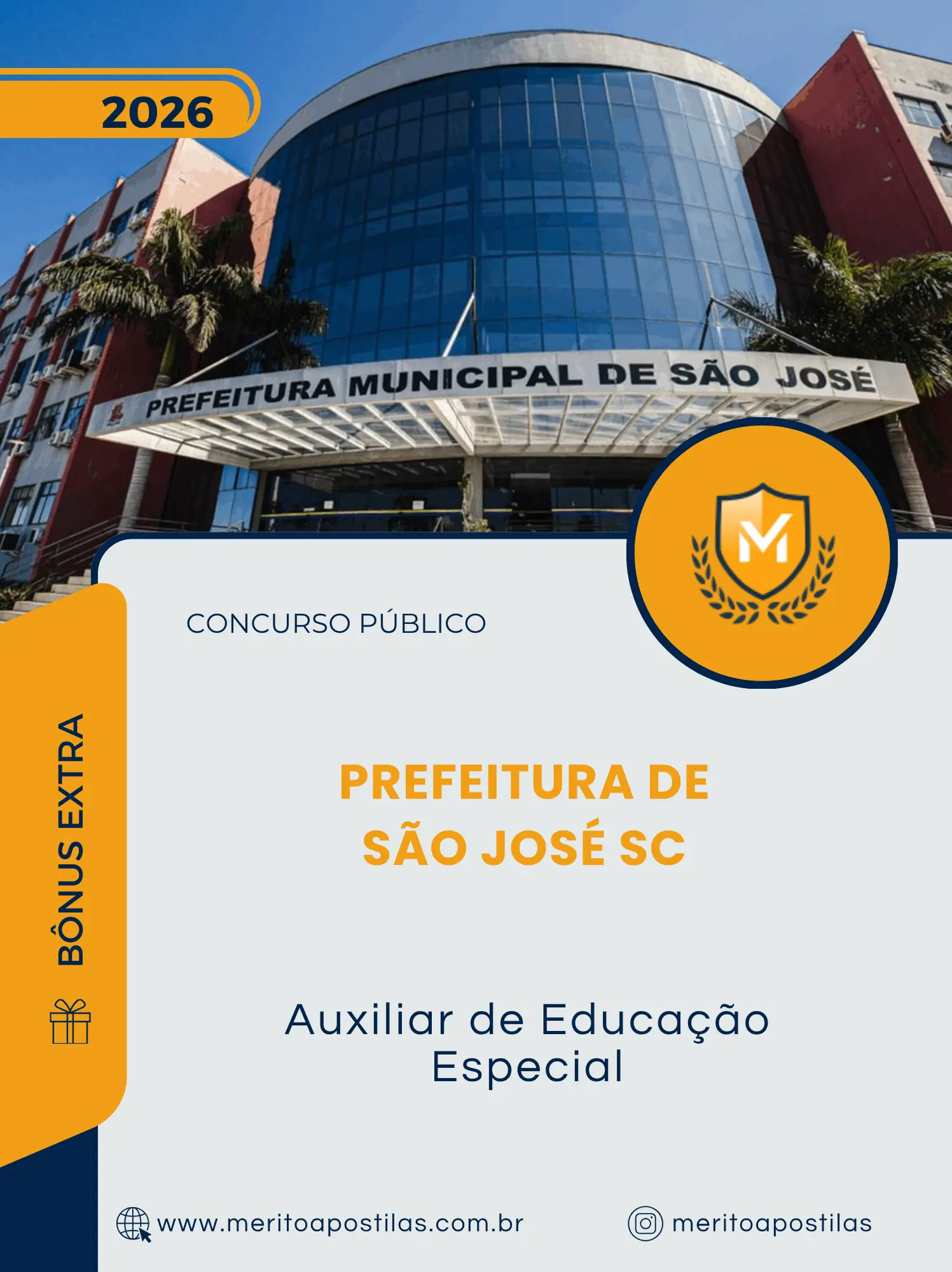 Apostila Auxiliar de Educação Especial Prefeitura de São José SC 2026