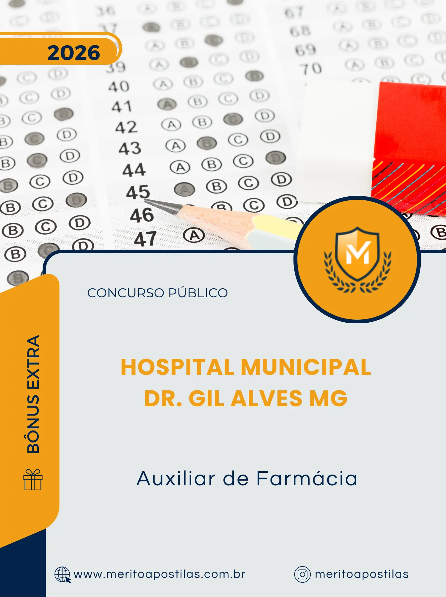 Apostila Auxiliar de Farmácia Concurso Público Hospital Municipal Dr. Gil Alves MG 2026