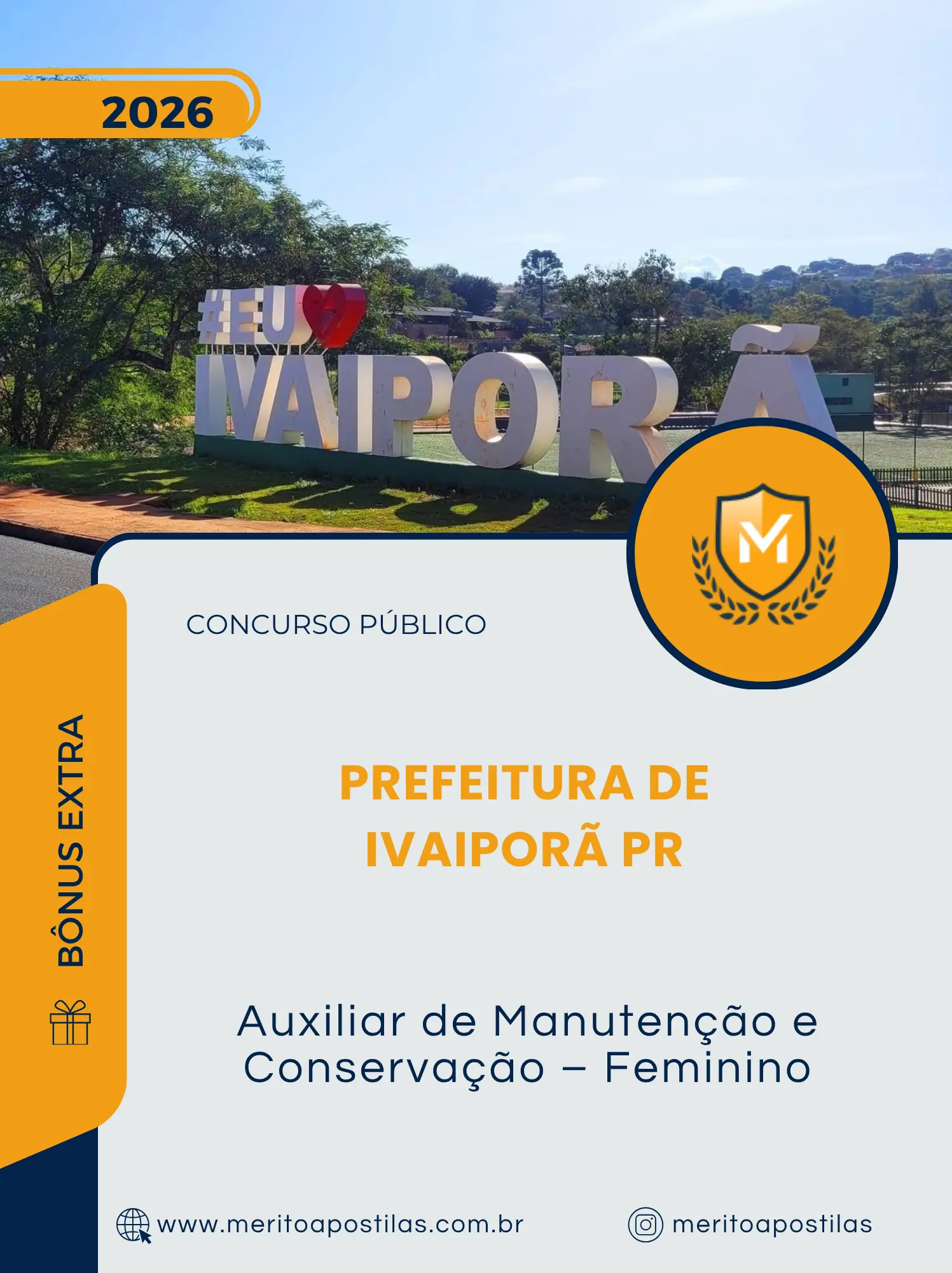 Apostila Auxiliar de Manutenção e Conservação Feminino Prefeitura de Ivaiporã PR 2026
