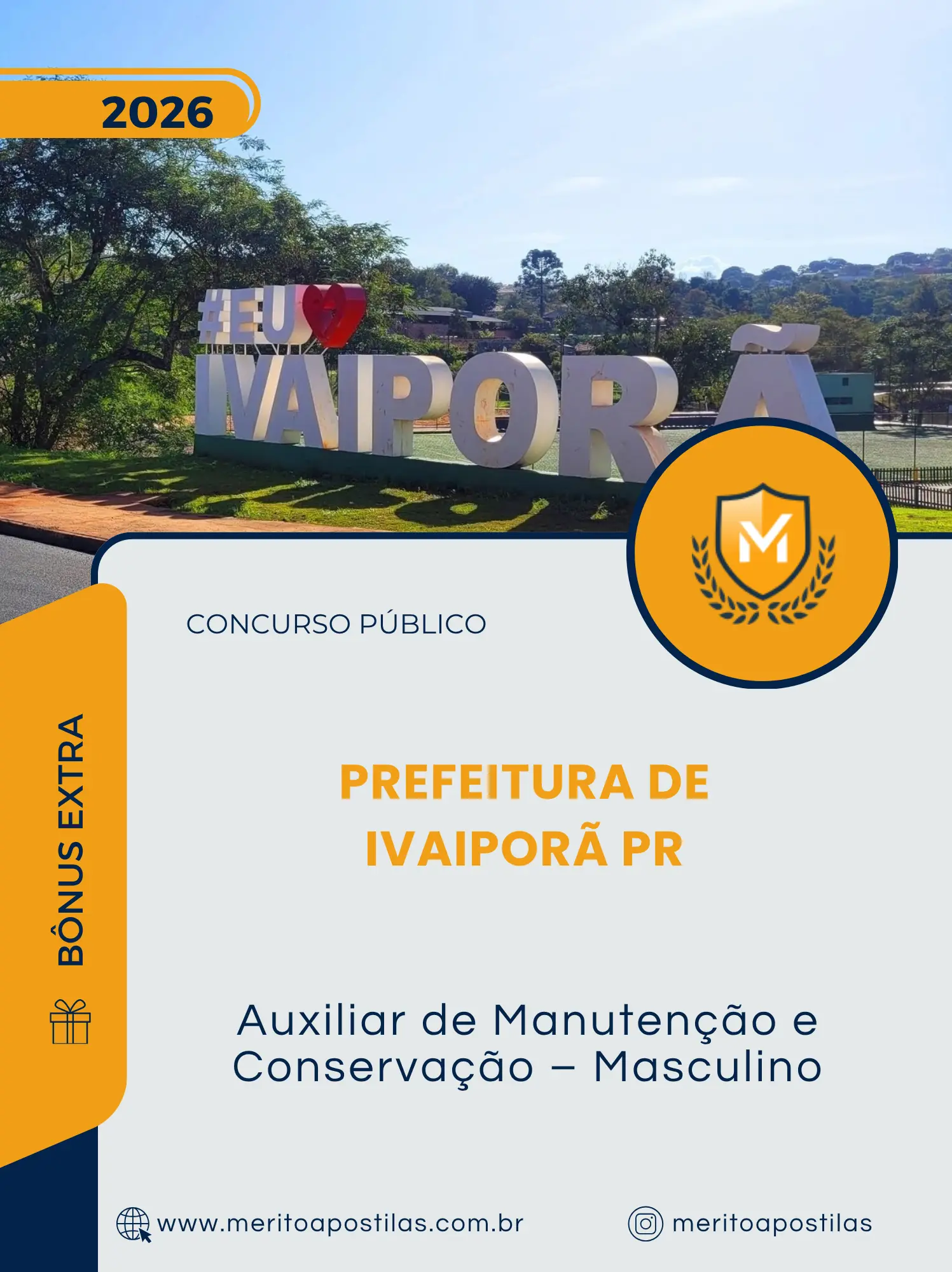 Apostila Auxiliar de Manutenção e Conservação Masculino Prefeitura de Ivaiporã PR 2026