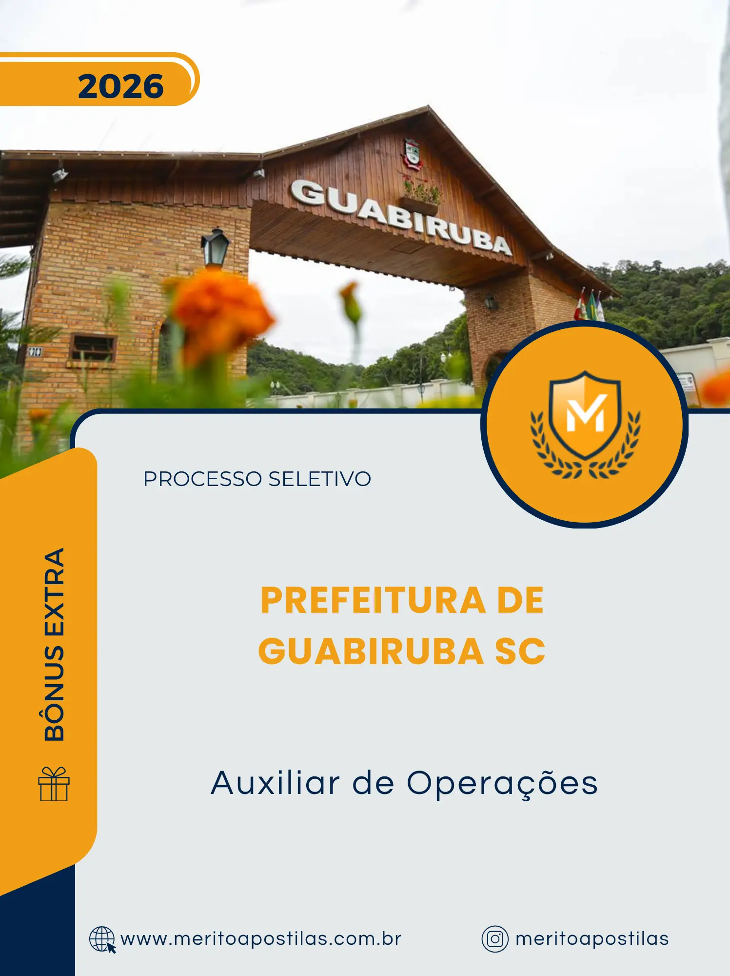 Apostila Auxiliar de Operações Prefeitura de Guabiruba SC 2026