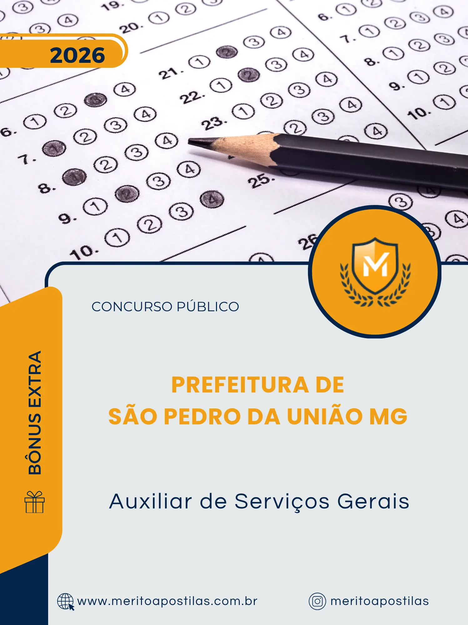 Apostila Auxiliar de Serviços Gerais Prefeitura de São Pedro da União MG 2026