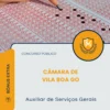 Apostila Auxiliar de Serviços Gerais Câmara de Vila Boa GO 2026