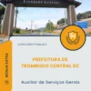 Apostila Auxiliar de Serviços Gerais Prefeitura de Trombudo Central SC 2026
