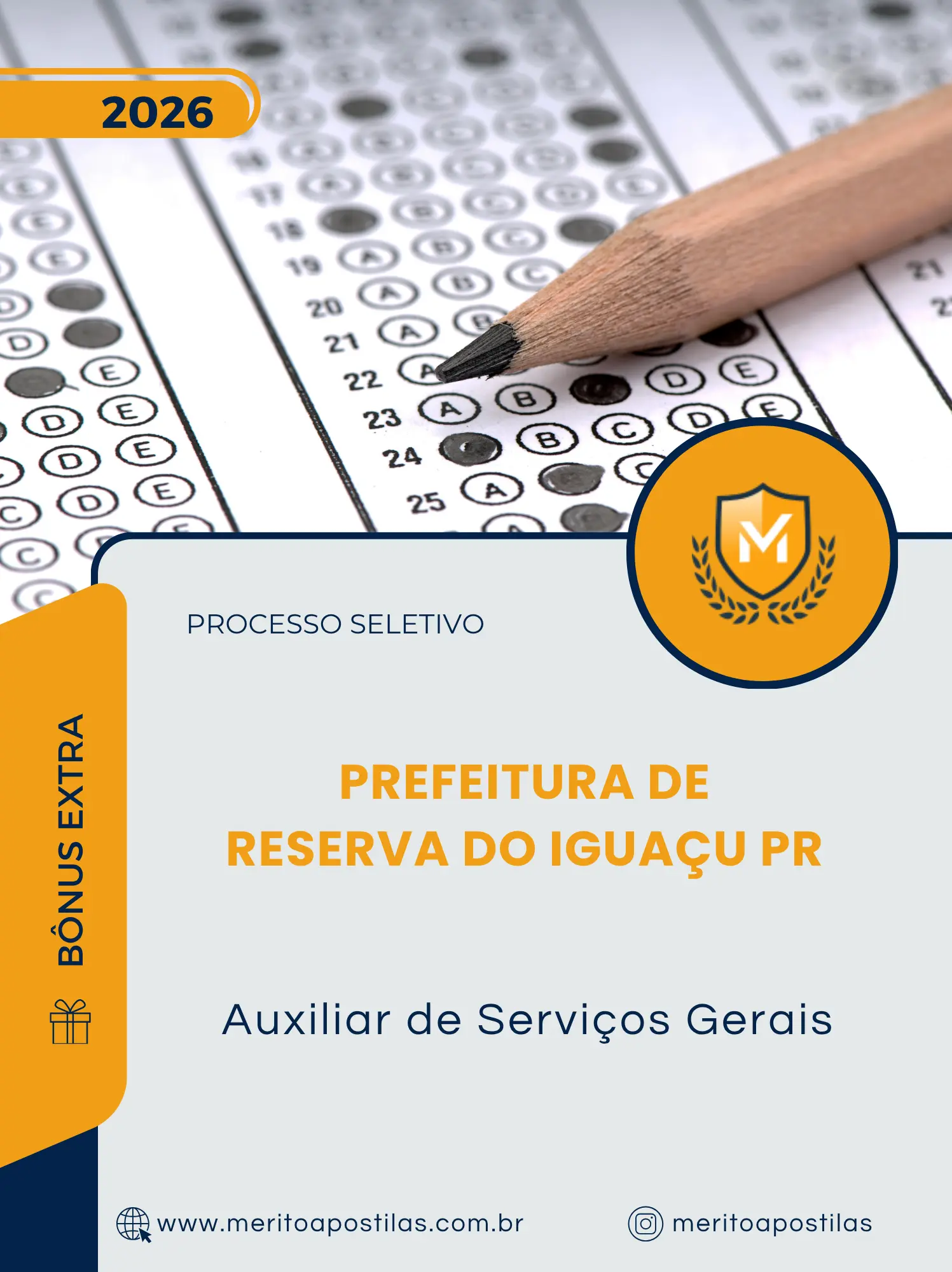 Apostila Auxiliar de Serviços Gerais Prefeitura de Reserva do Iguaçu PR 2026