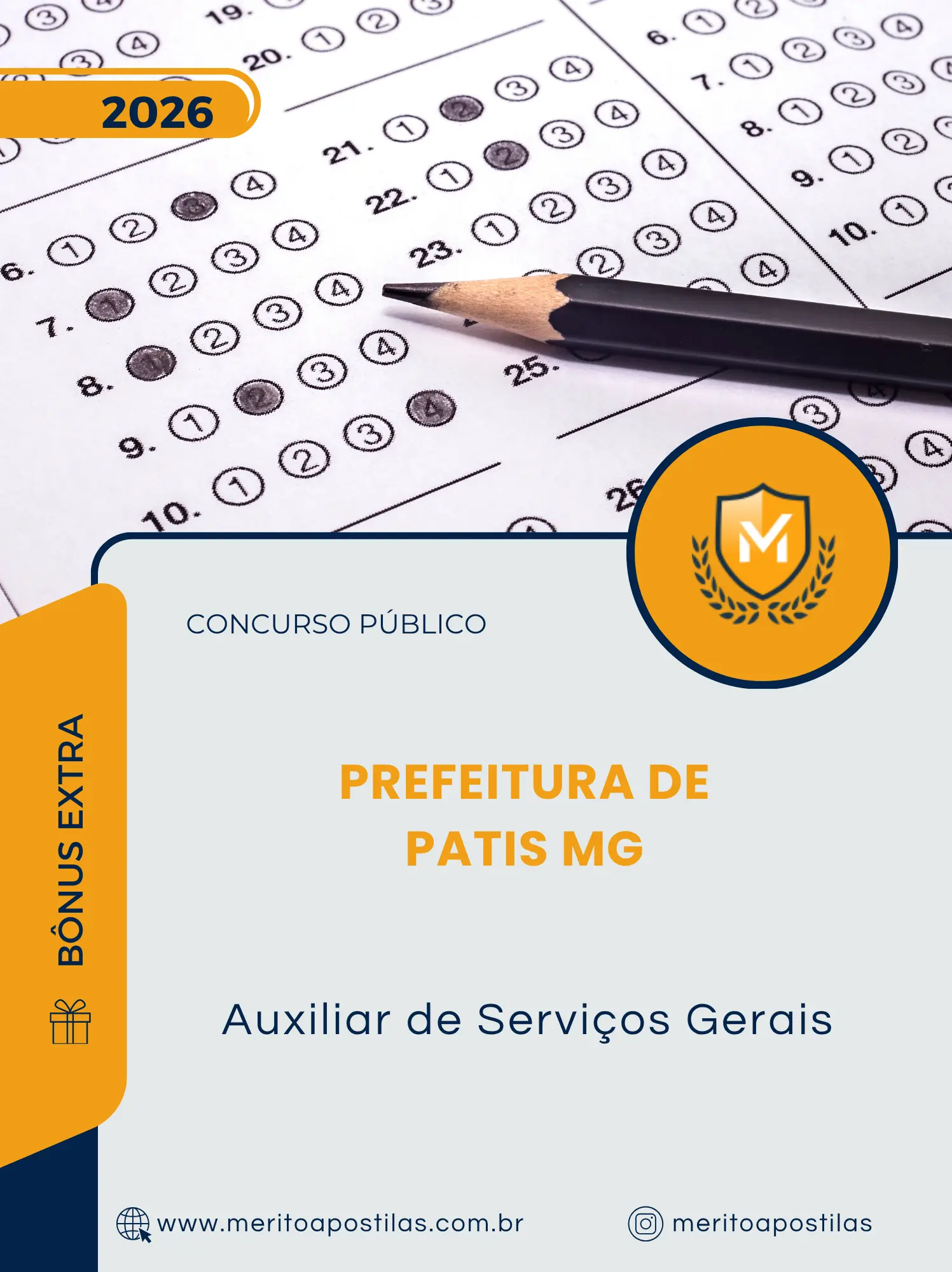 Apostila Auxiliar de Serviços Gerais Prefeitura de Patis MG 2026