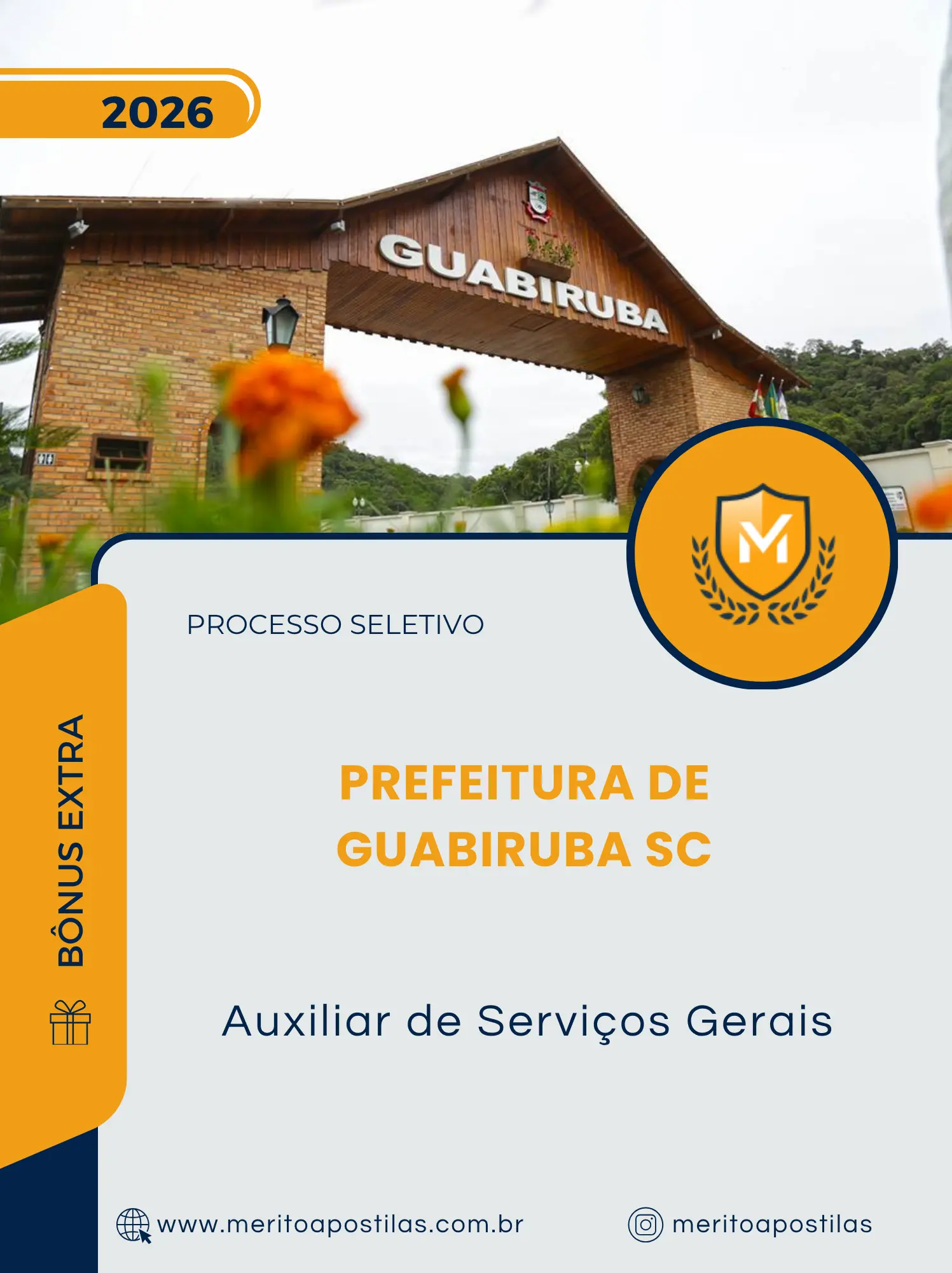 Apostila Auxiliar de Serviços Gerais Prefeitura de Guabiruba SC 2026