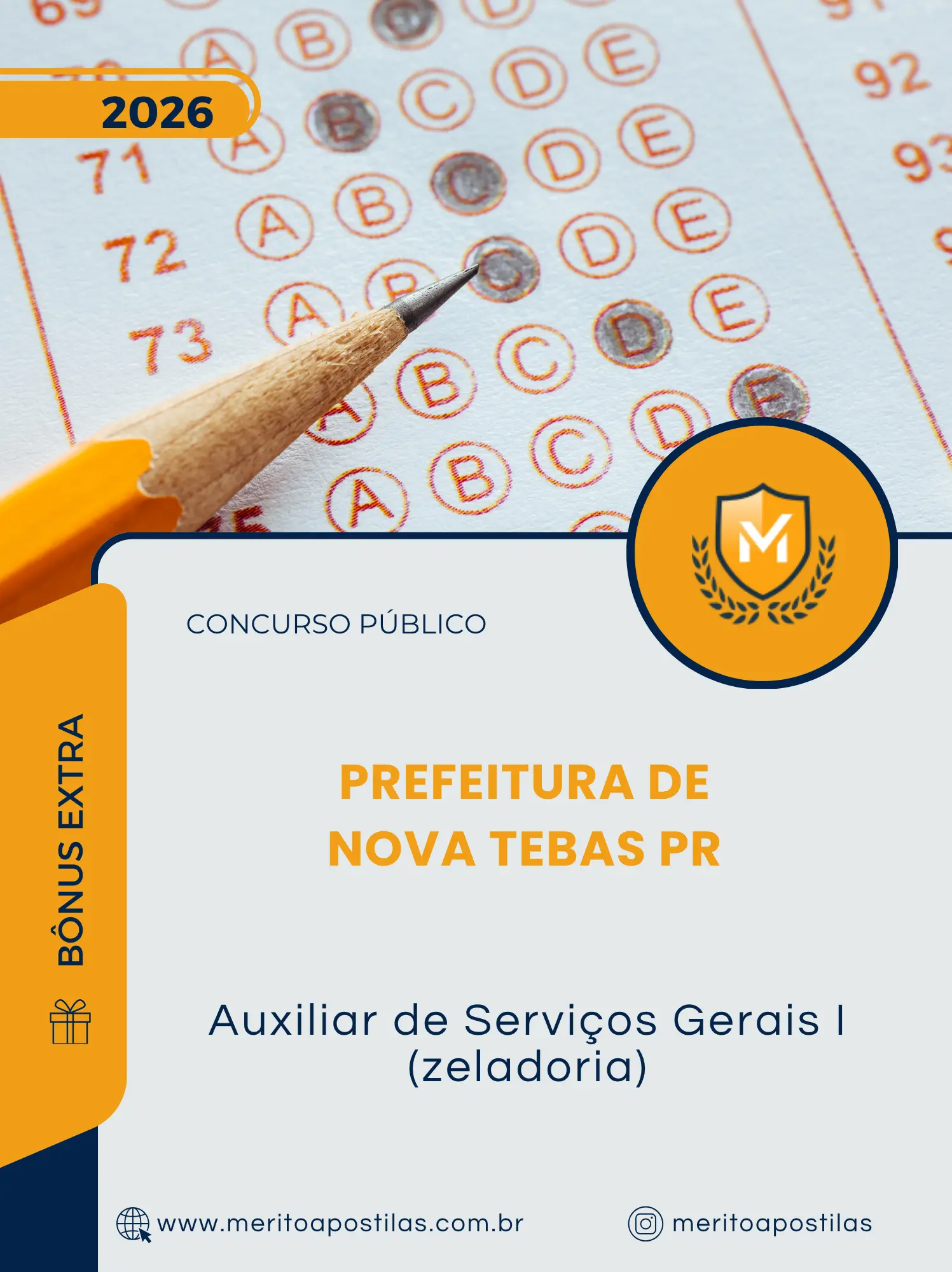Apostila Auxiliar de Serviços Gerais I Zeladoria Prefeitura de Nova Tebas PR 2026