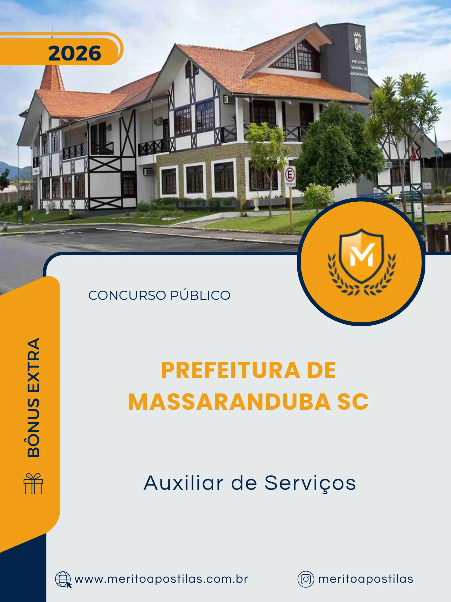 Apostila Auxiliar de Serviços Prefeitura de Massaranduba SC 2026