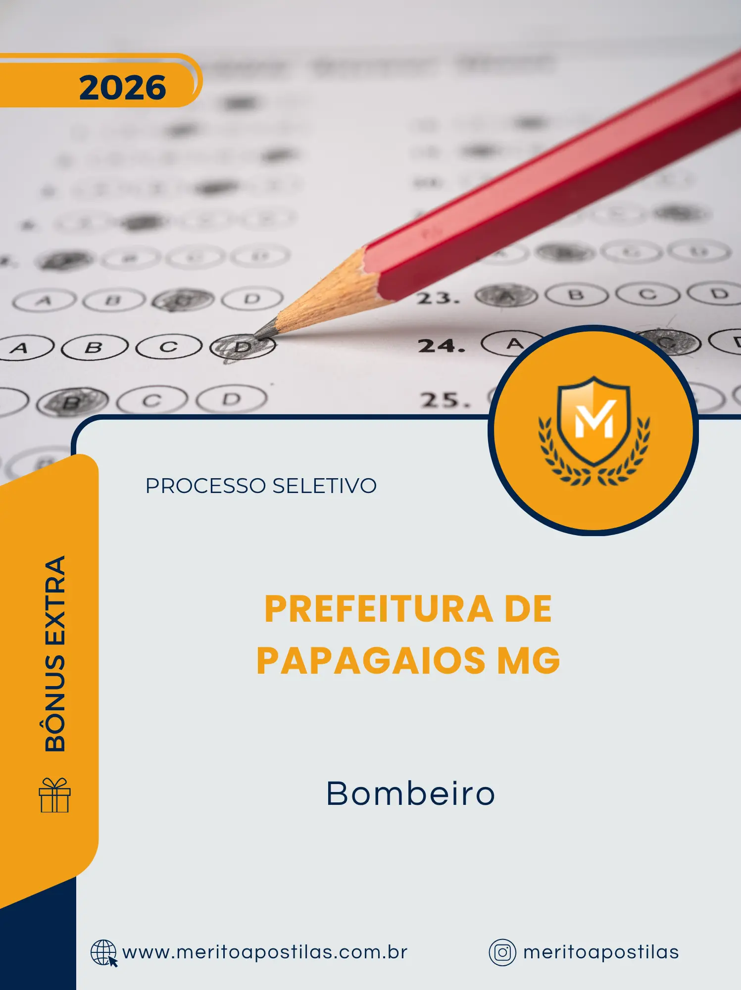 Apostila Bombeiro Prefeitura de Papagaios MG 2026