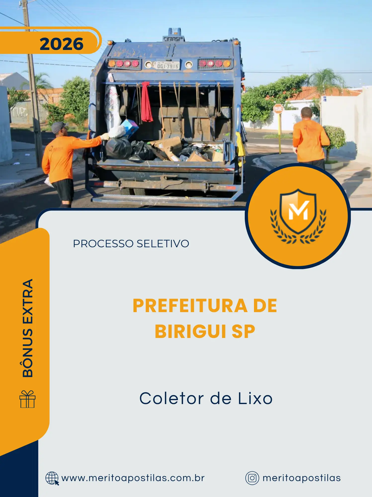 Apostila Coletor de Lixo Prefeitura de Birigui SP 2026