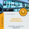 Apostila Consultor Jurídico do Legislativo Câmara de Paulistânia SP 2026