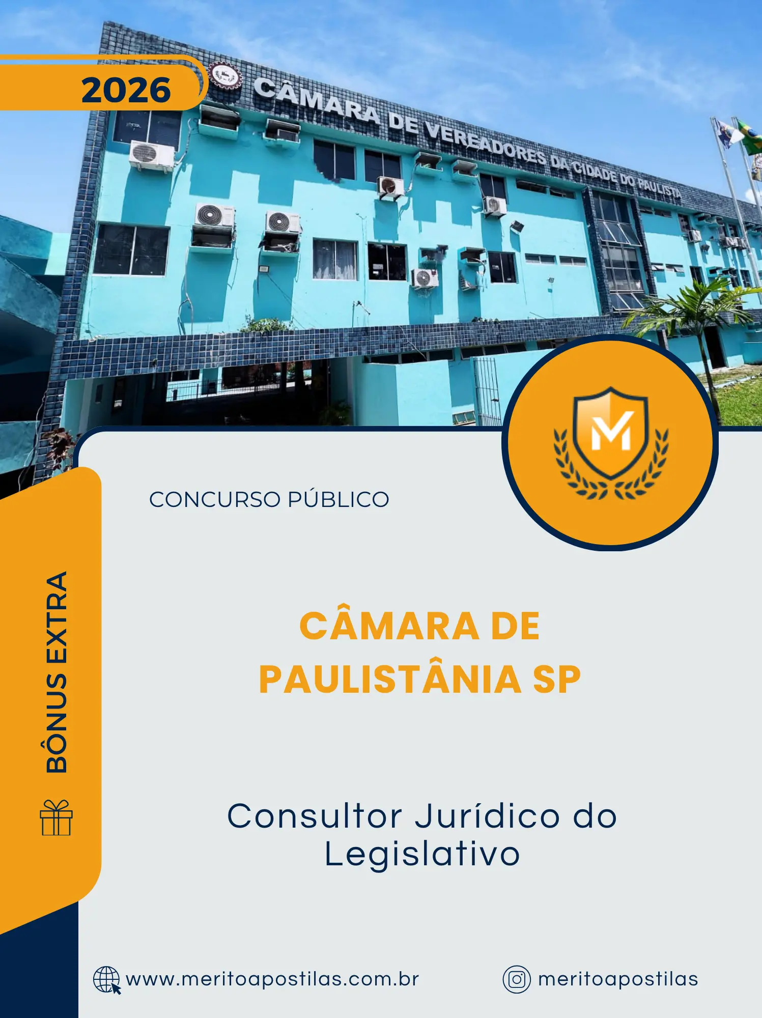 Apostila Consultor Jurídico do Legislativo Câmara de Paulistânia SP 2026