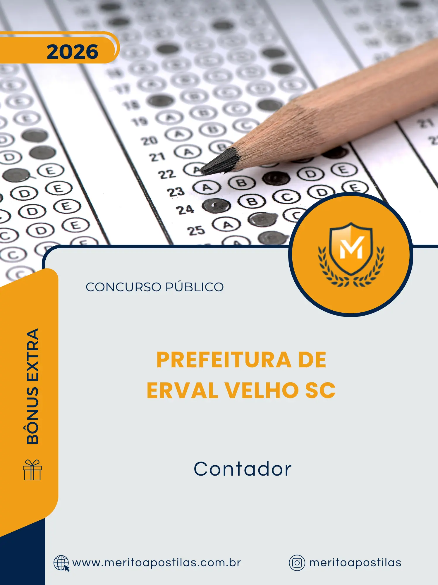 Apostila Contador Prefeitura de Erval Velho SC 2026