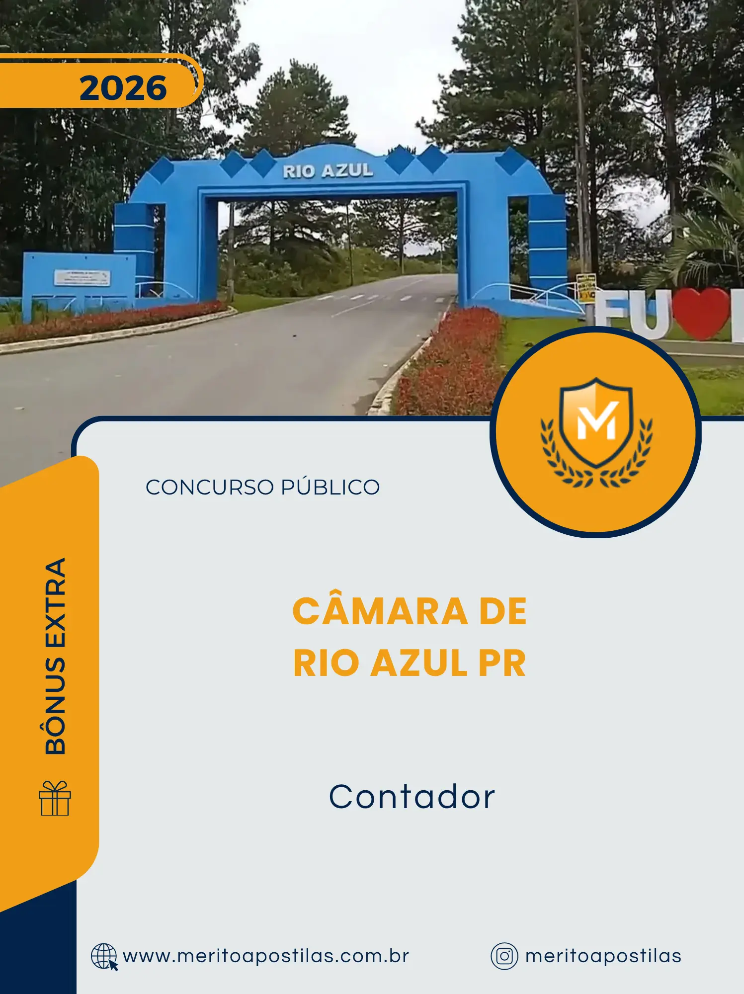 Apostila Contador Câmara de Rio Azul PR 2026