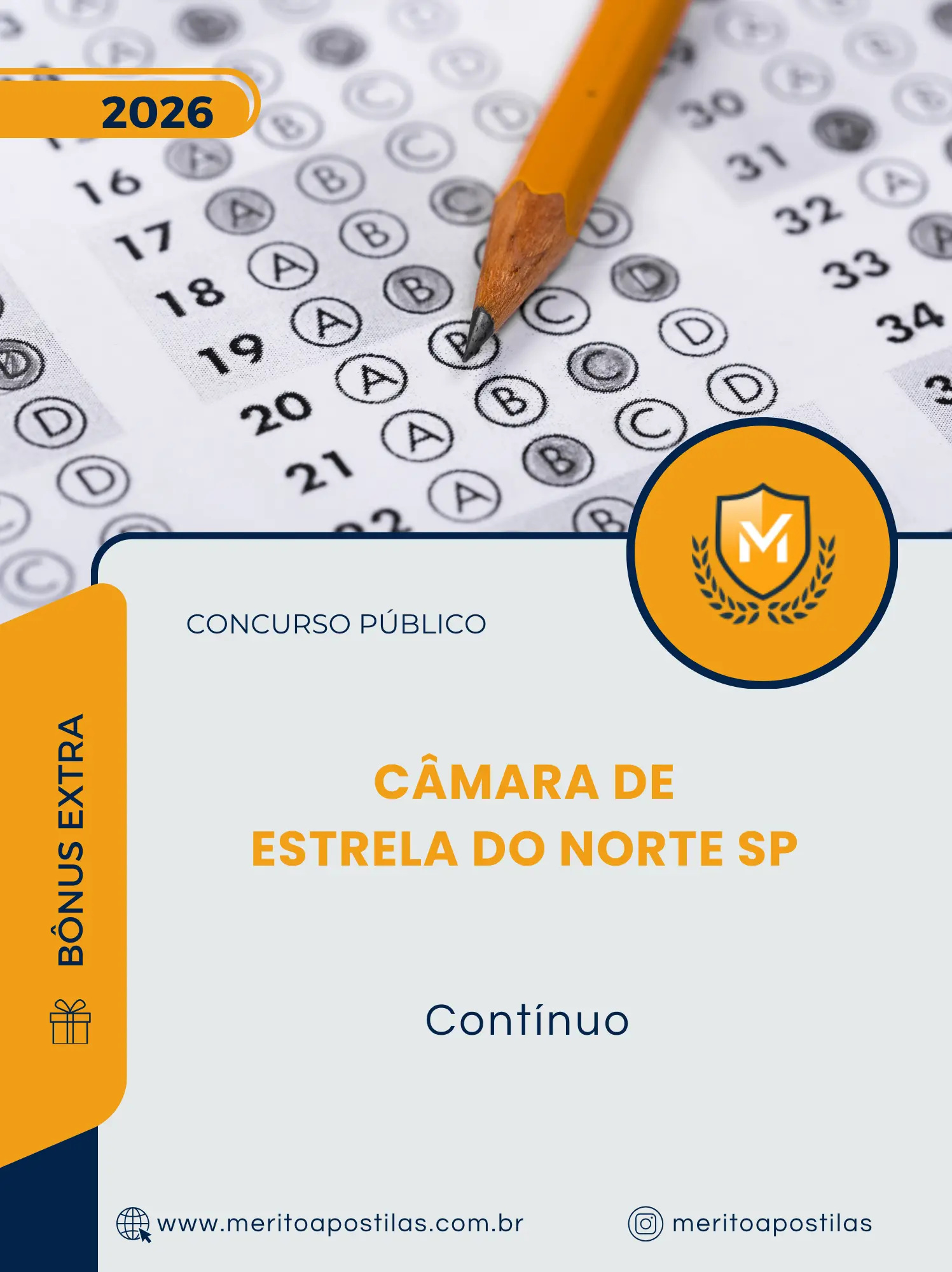 Apostila Contínuo Câmara de Estrela do Norte SP 2026