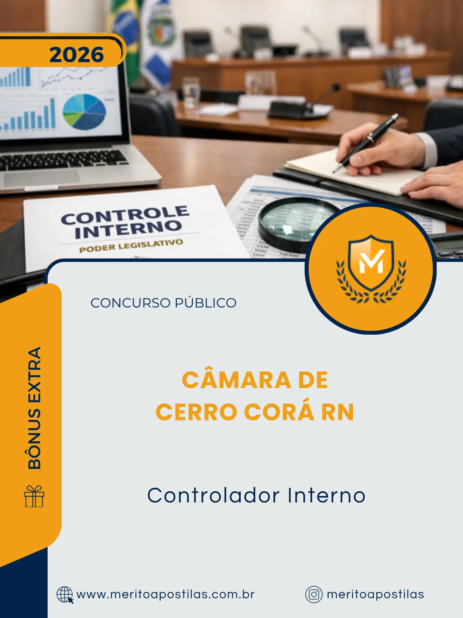 Apostila Controlador Interno Câmara de Cerro Corá RN 2026