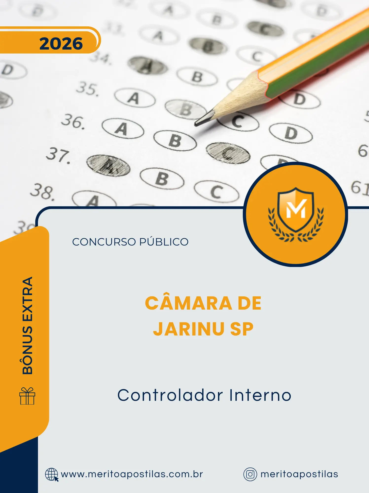 Apostila Controlador Interno Câmara de Jarinu SP 2026