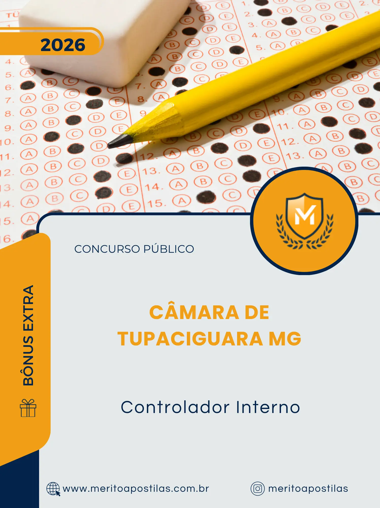 Apostila Controlador Interno Câmara de Tupaciguara MG 2026