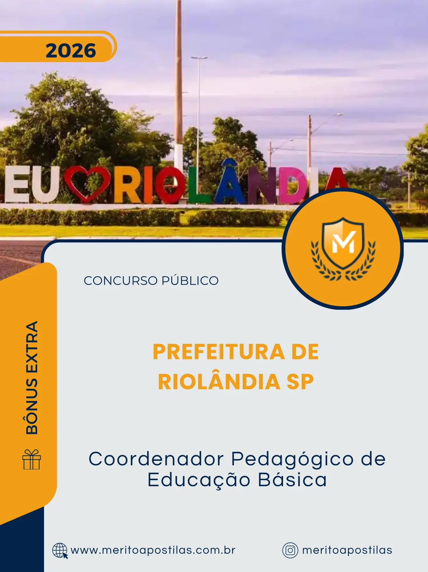 Apostila Coordenador Pedagógico de Educação Básica Prefeitura de Riolândia SP 2026