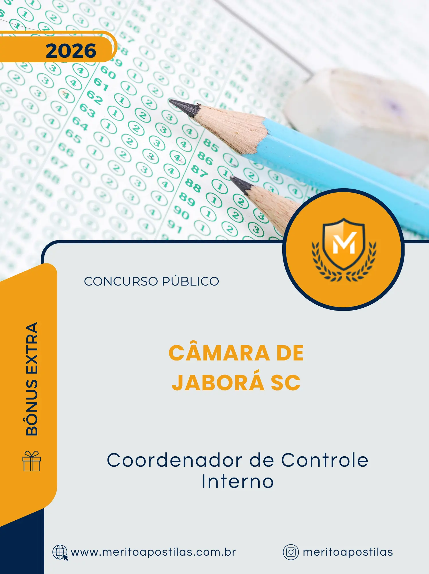 Apostila Coordenador de Controle Interno Câmara de Jaborá SC 2026