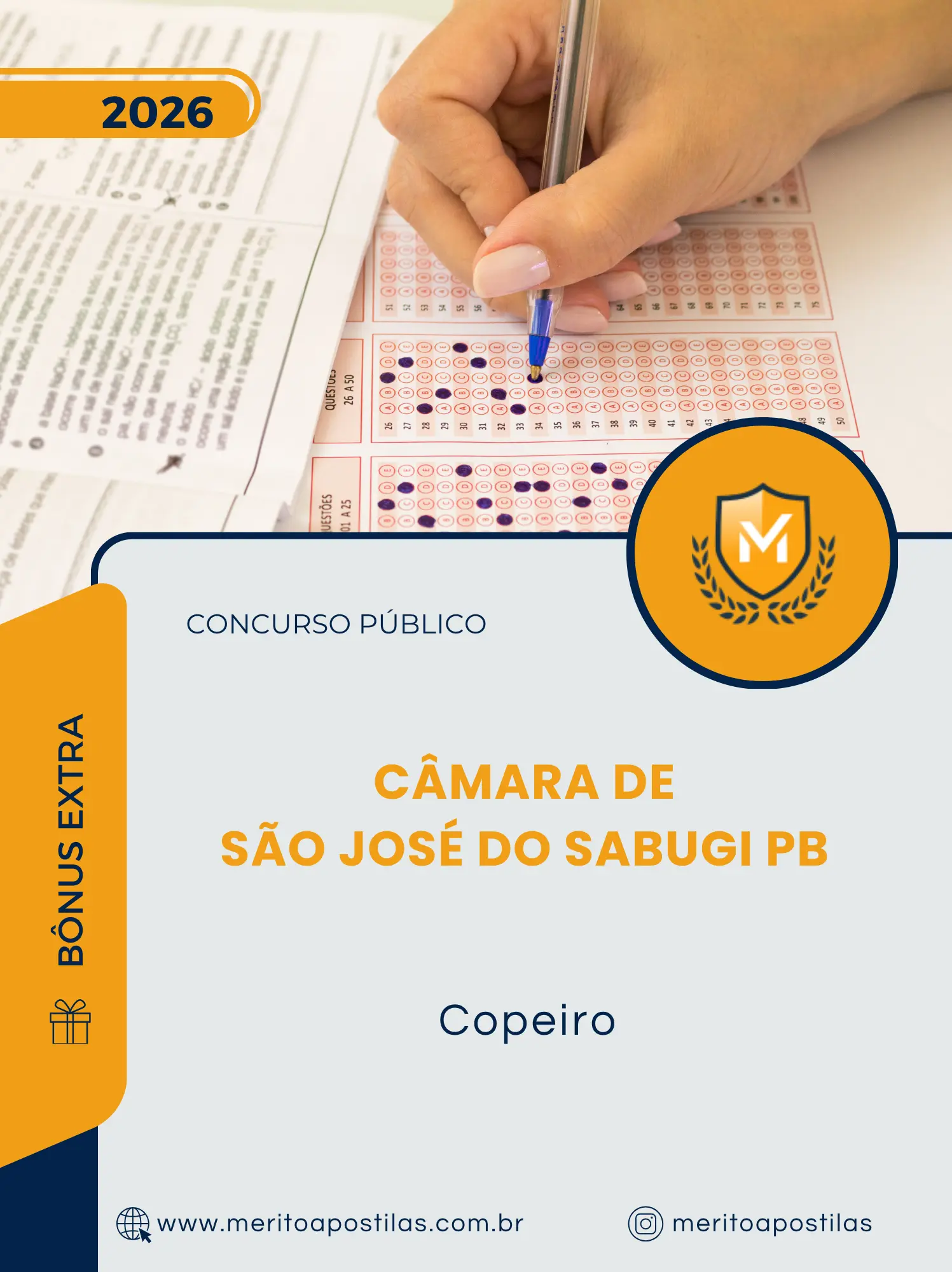Apostila Copeiro Câmara de São José do Sabugi PB 2026