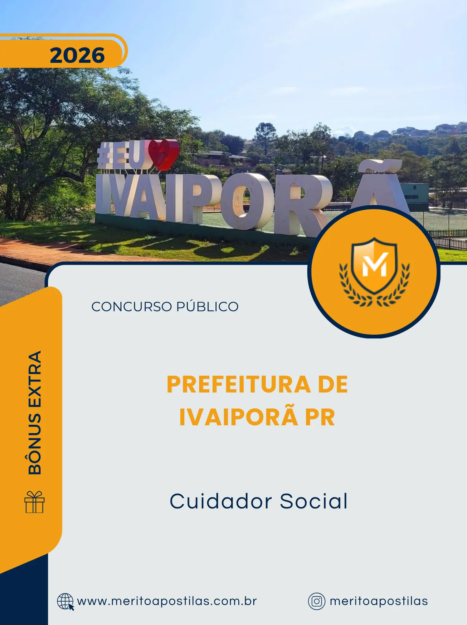 Apostila Cuidador Social Prefeitura de Ivaiporã PR 2026