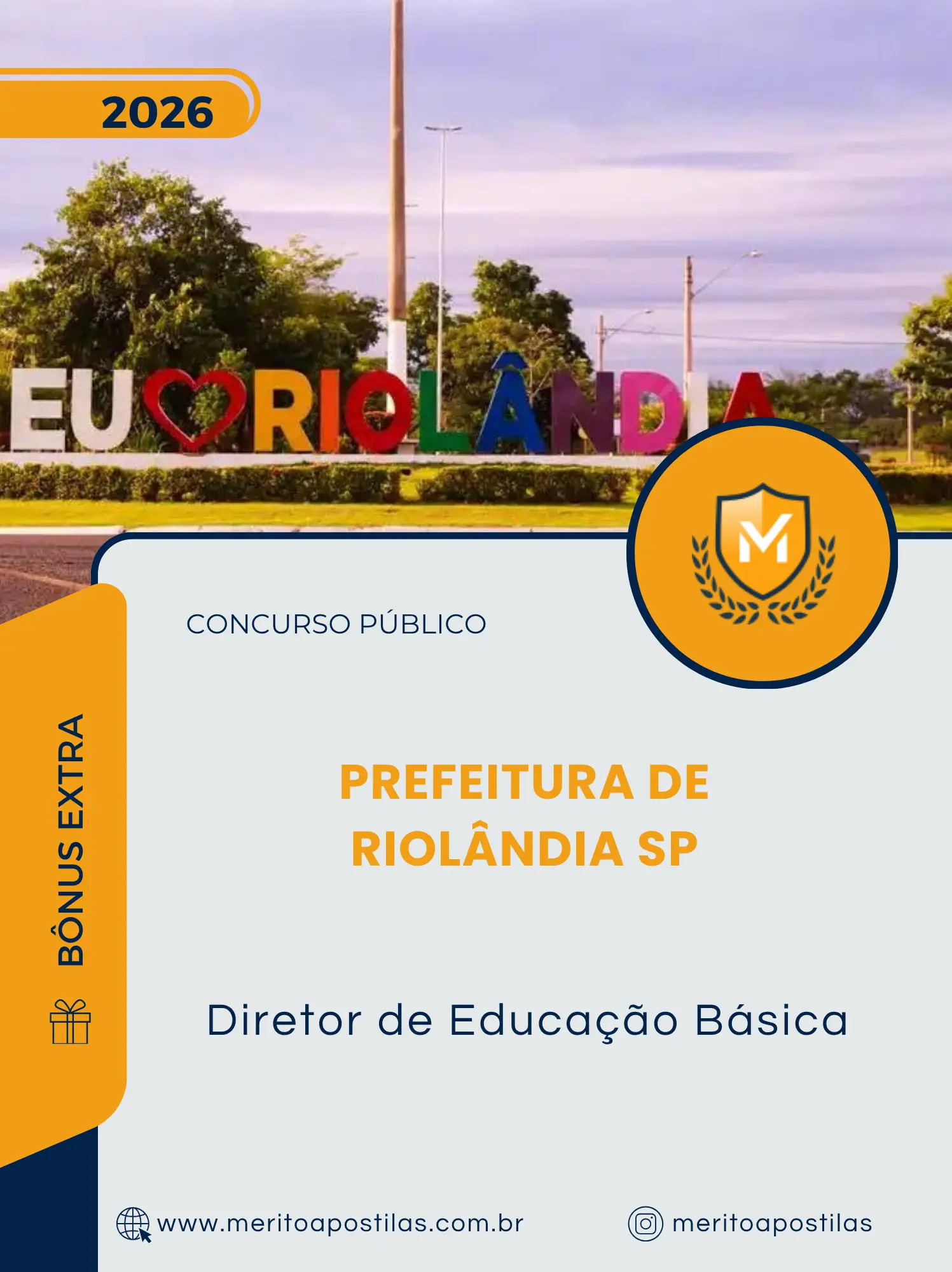 Apostila Diretor de Educação Básica Prefeitura de Riolândia SP 2026