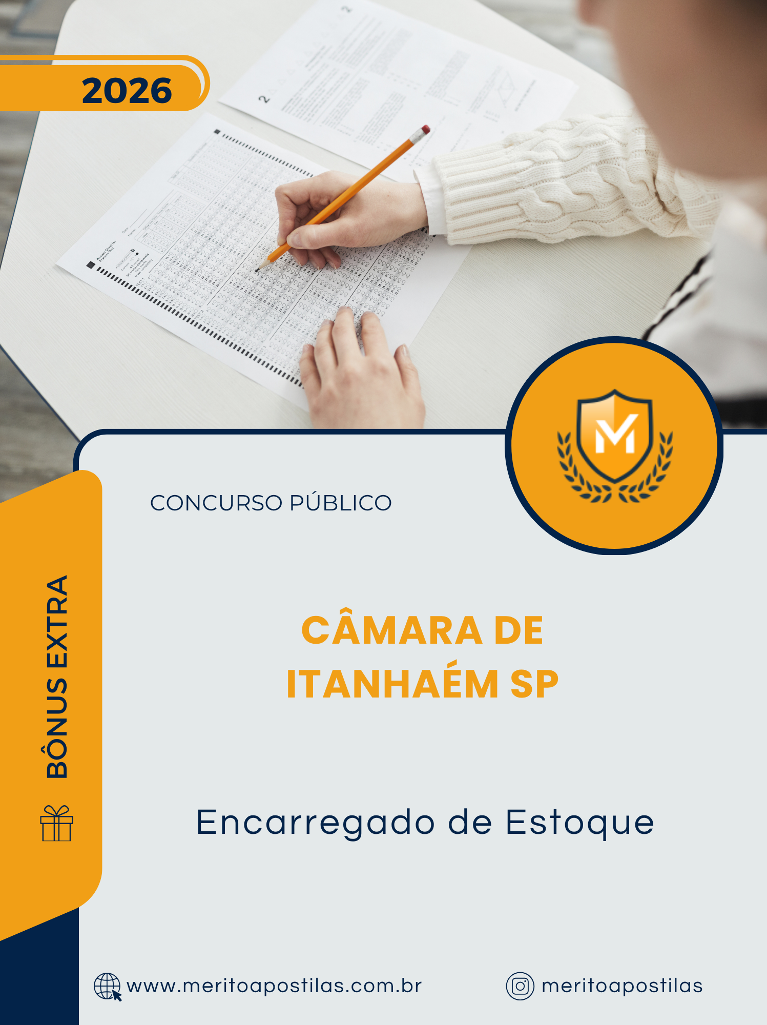 Apostila Encarregado de Estoque Câmara de Itanhaém SP 2026