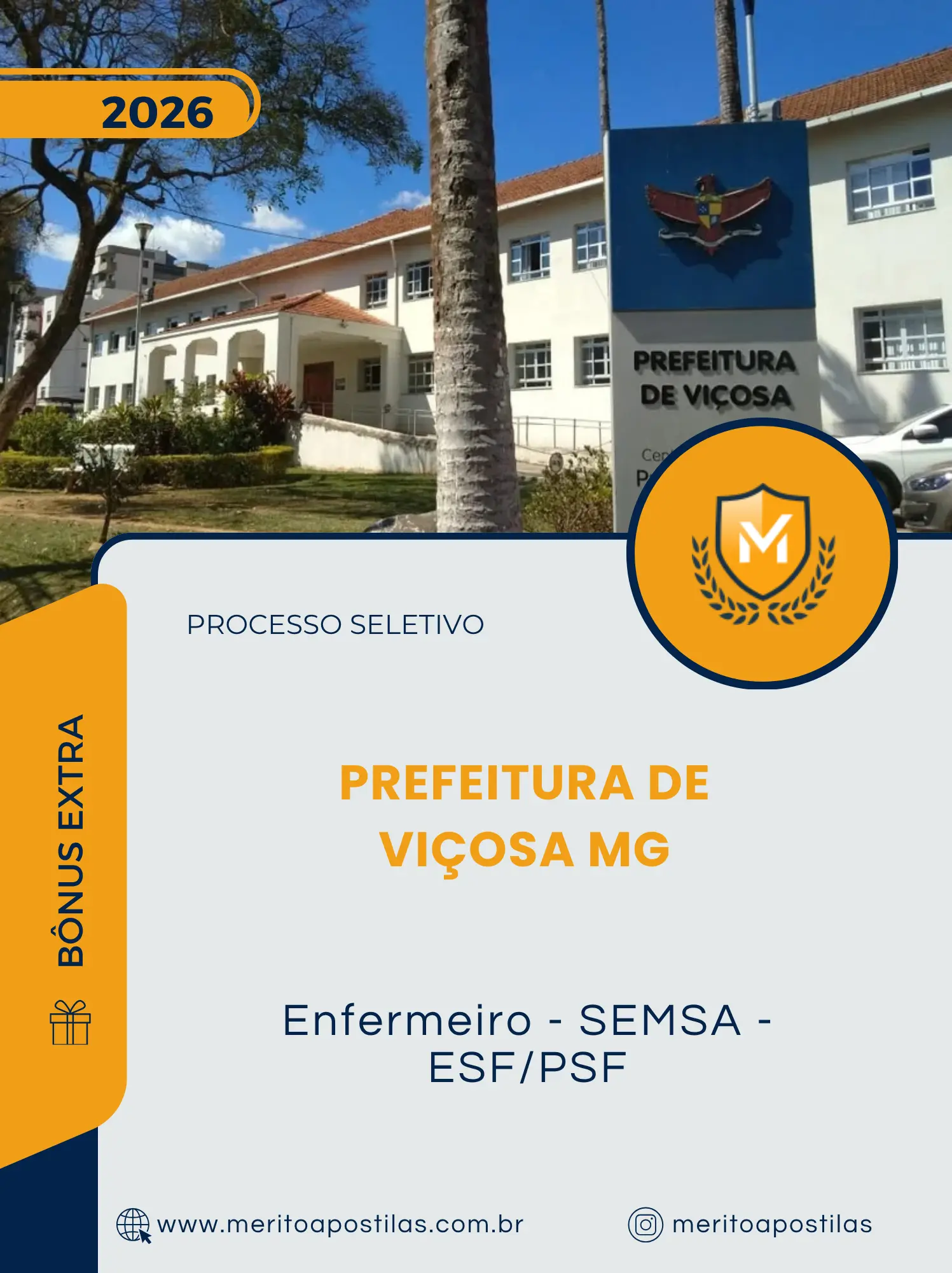 Apostila Enfermeiro - SEMSA - ESF/PSF Prefeitura de Viçosa MG 2026