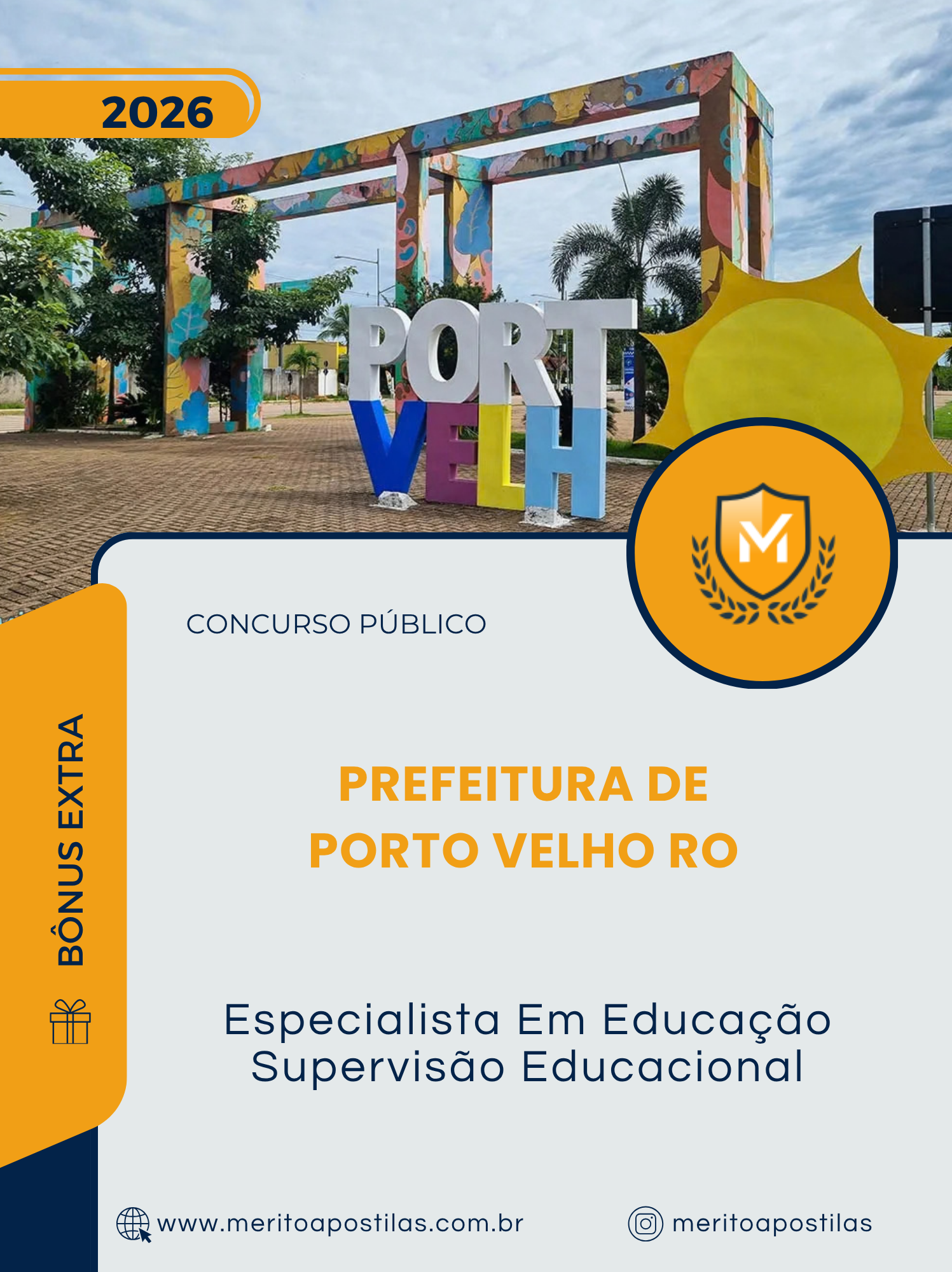 Apostila Especialista Em Educação Supervisão Educacional Prefeitura de Porto Velho RO 2026