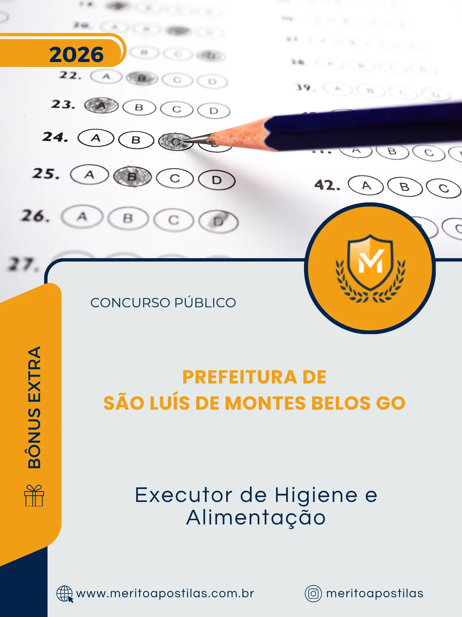 Apostila Executor de Higiene e Alimentação Prefeitura de São Luís de Montes Belos GO 2026